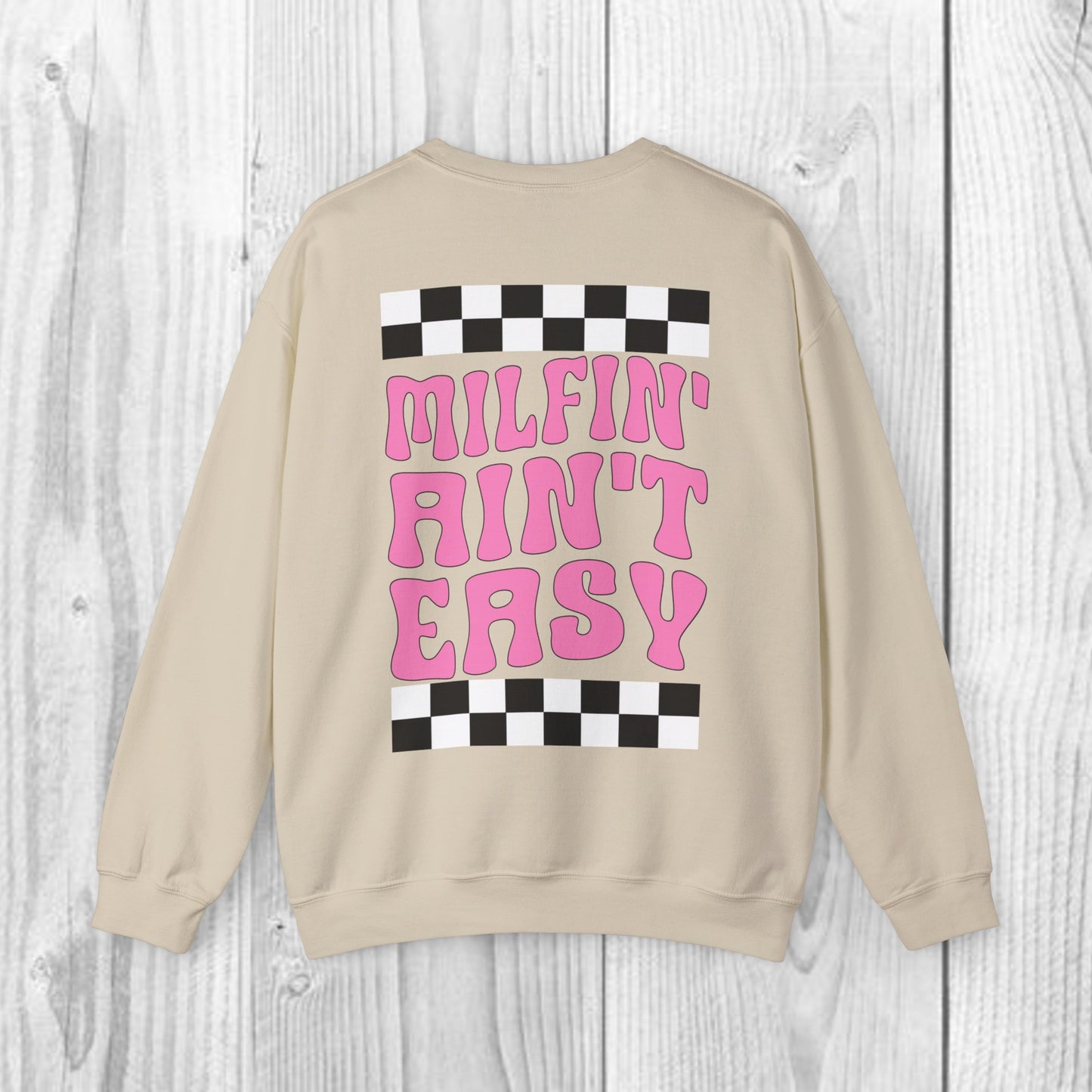 Sol Lingo Milfin' Ain't Easy Adult Unisex Heavy Blend™ Crewneck Sweatshirt in 7 colors