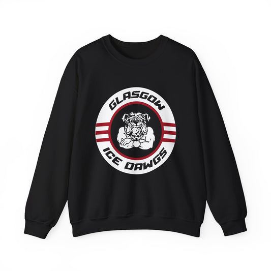 Glasgow Ice Dawgs Adult Unisex Heavy Blend™ Crewneck Sweatshirt in Black, Sport Grey, Dark Heather or White