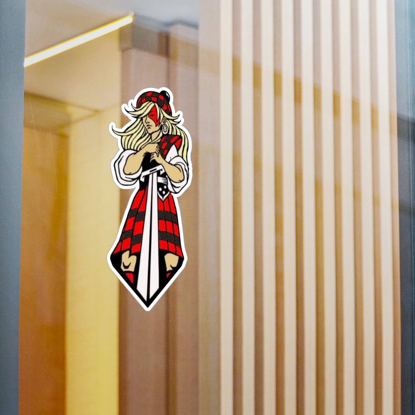 Glasgow Highlanders Girl Kiss-Cut Vinyl Decal in 4 sizes