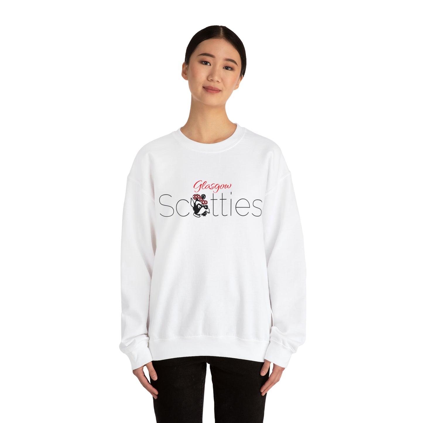 Glasgow Scotties Unisex Heavy Blend™ Crewneck Sweatshirt in White