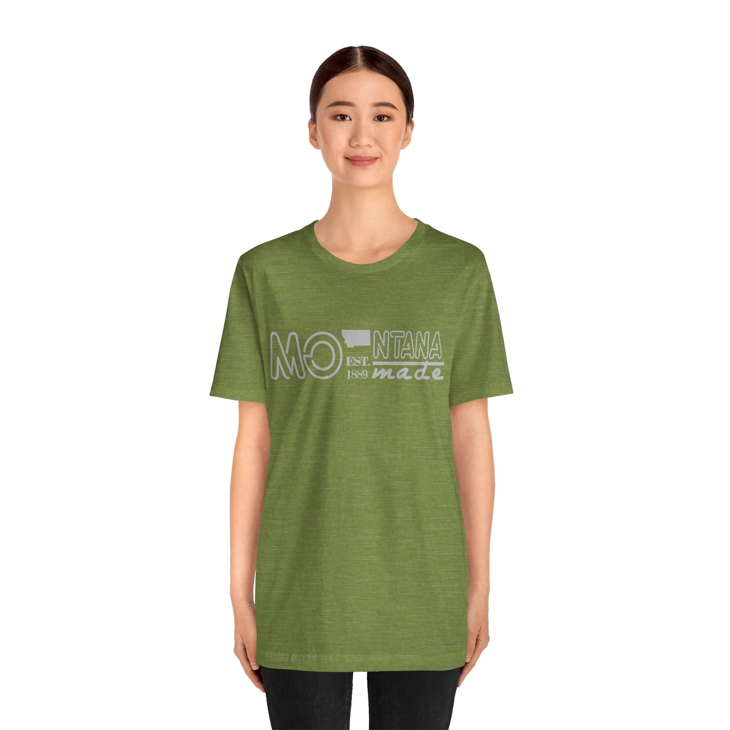 Naked Acres Montana Made 1889 Adult Unisex Jersey Short Sleeve Tee in 8 colors