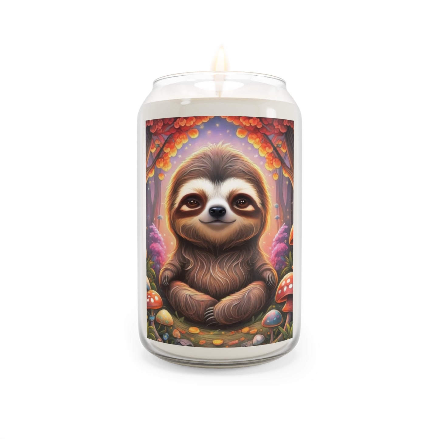 The Meditating Sloth Collection, Natural Soy Wax Scented Candle, 13.75oz