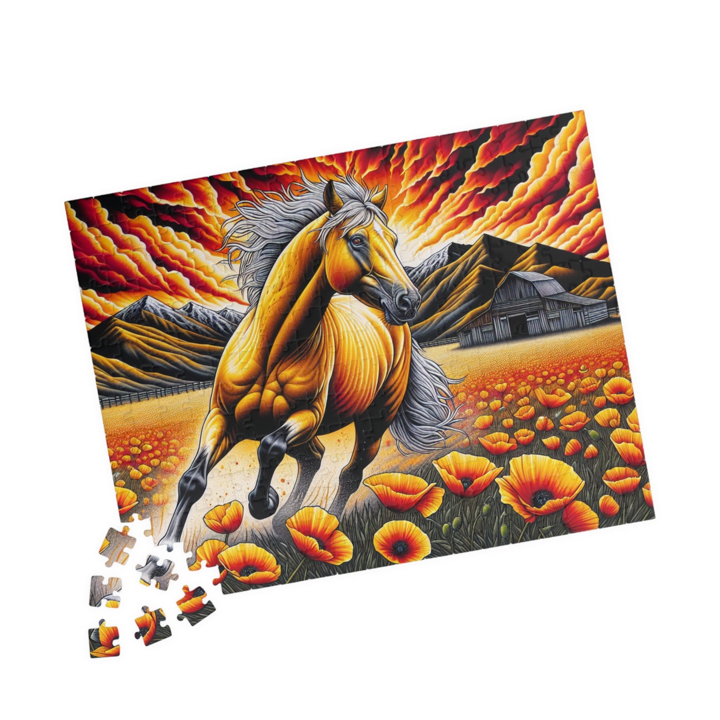 Puzzle- Palomino and Poppy (110, 252, 520, 1014-piece)