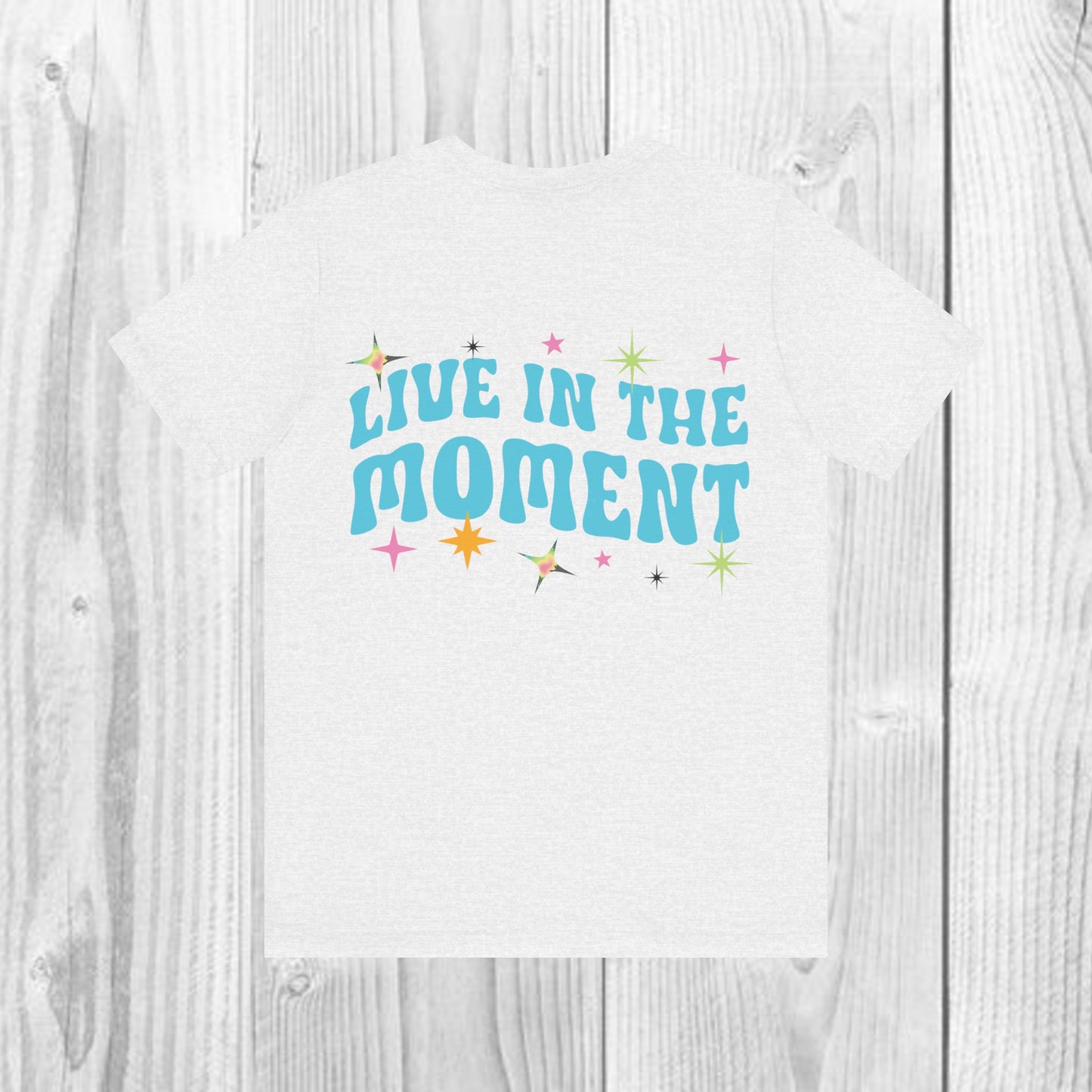 SolLingo Live in the Moment Adult Unisex Jersey Short Sleeve Tee in 9 colors