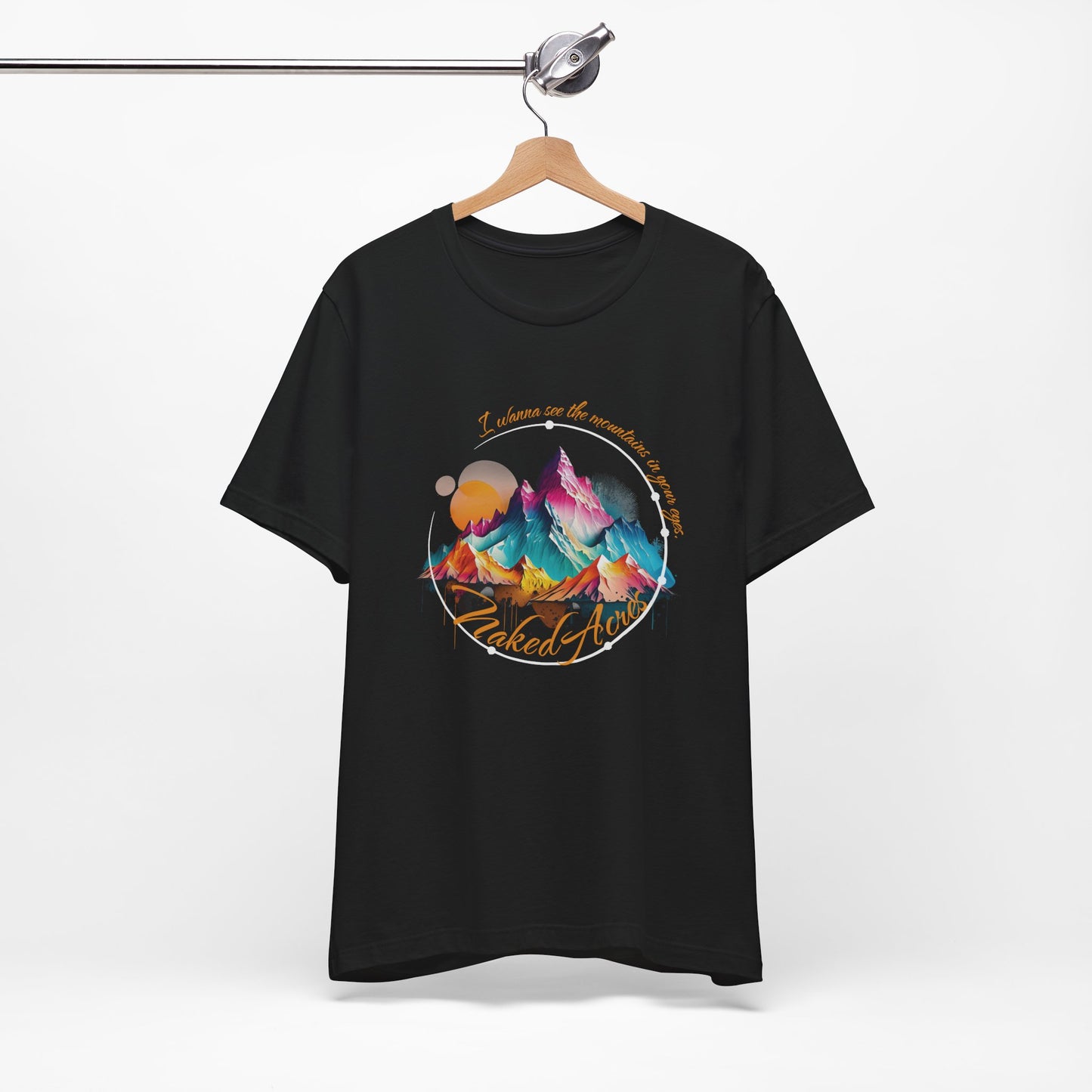 I Wanna See the Mountains in Your Eyes Adult Unisex Jersey Short Sleeve Tee