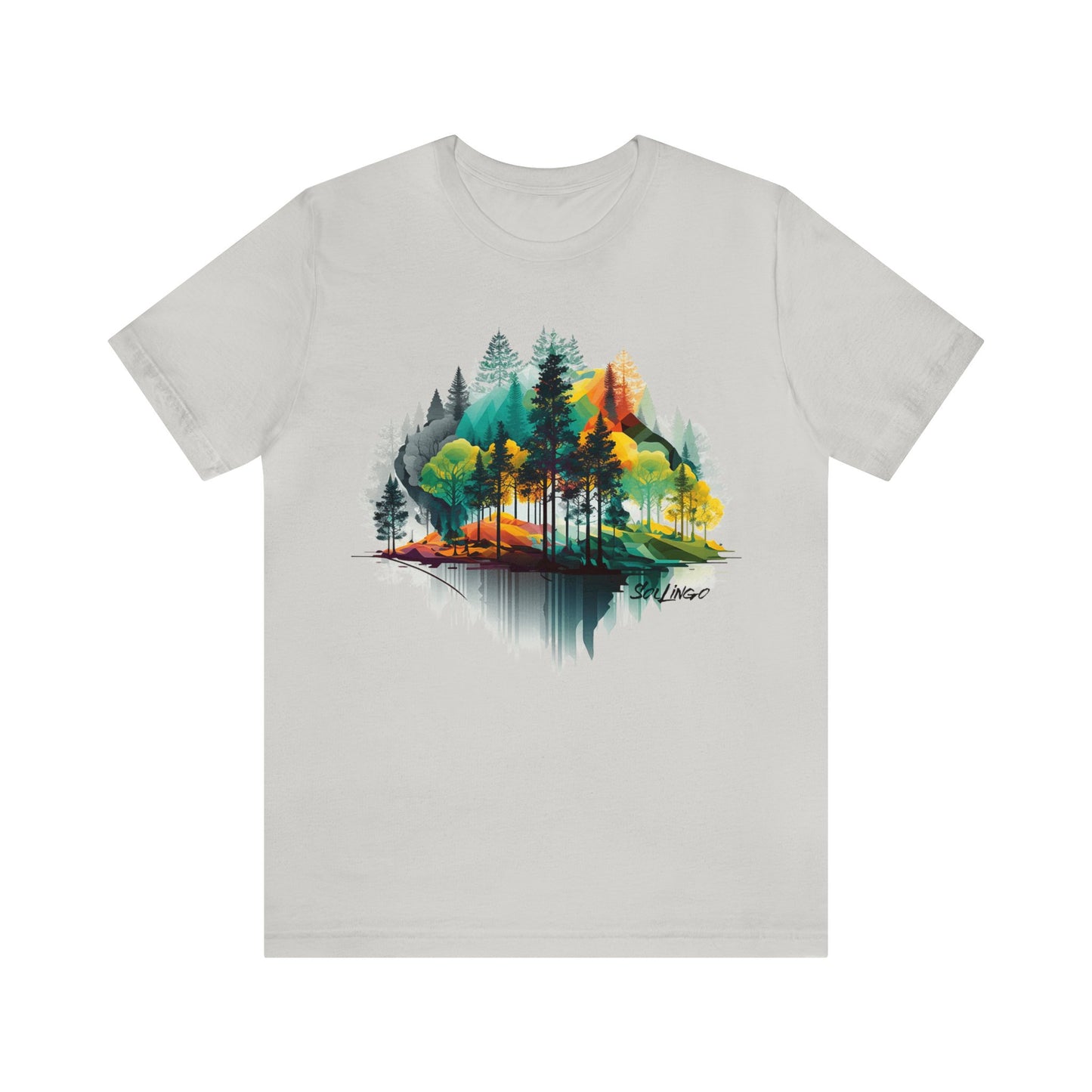 SolLingo Tee Bright Forrest Adult Unisex Jersey Short Sleeve Tee in 11 colors