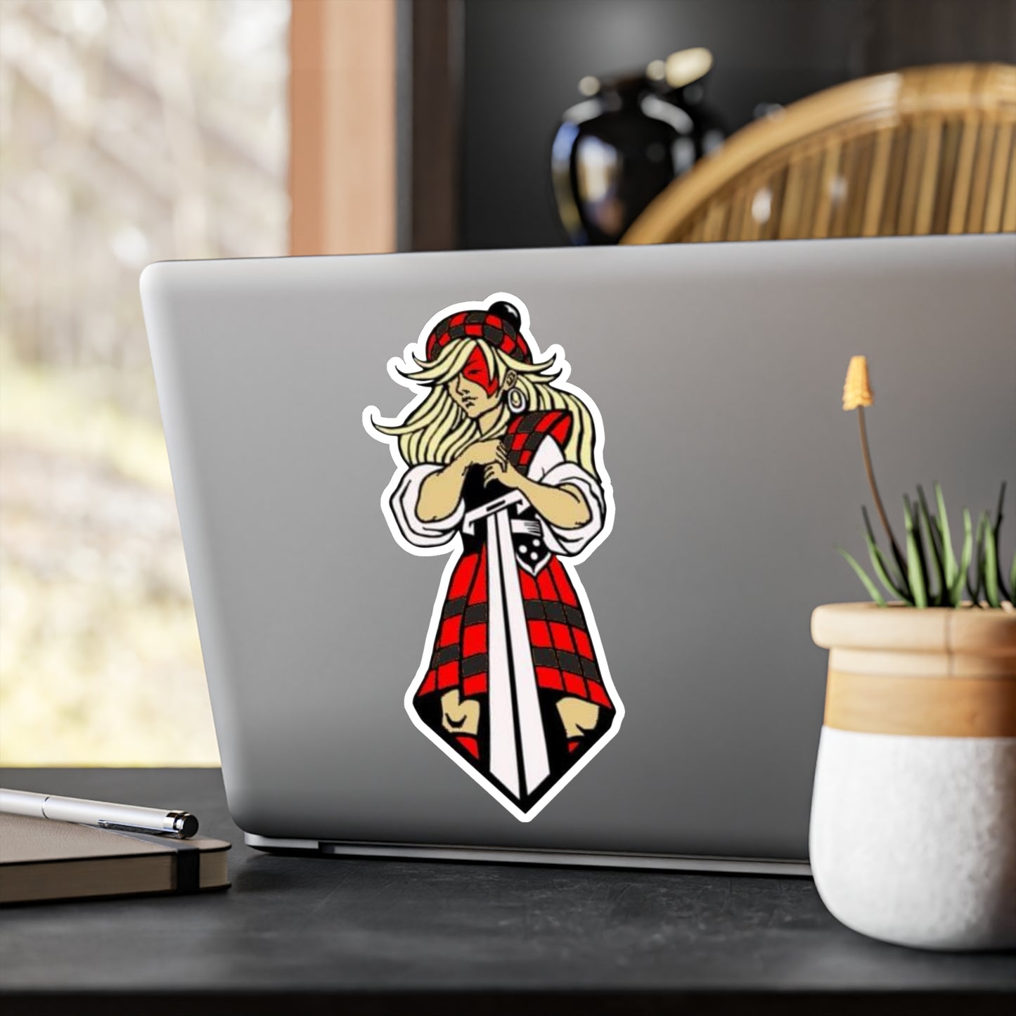 Glasgow Highlanders Girl Kiss-Cut Vinyl Decal in 4 sizes