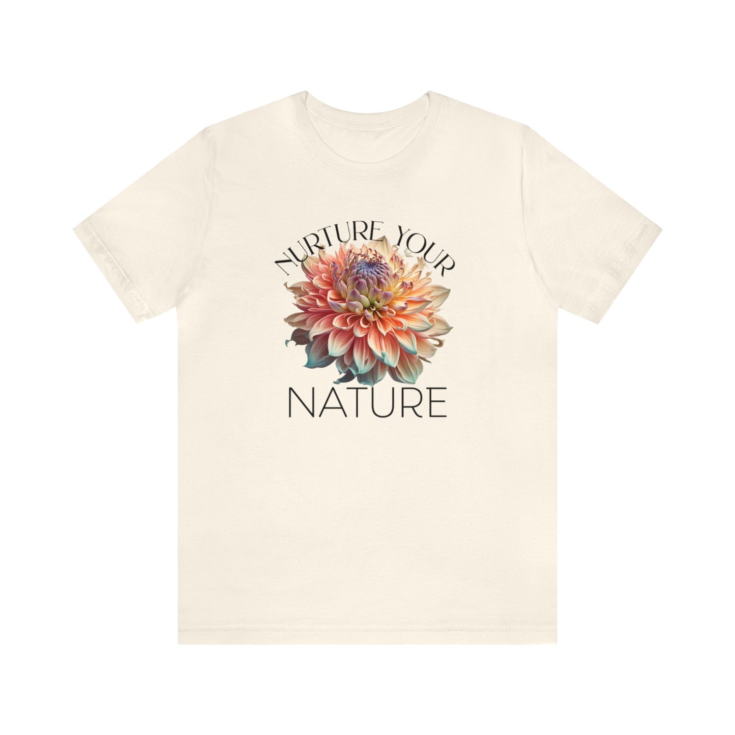 SolLingo Tee Nurture Your Nature Adult Unisex Jersey Short Sleeve Tee in 16 Colors