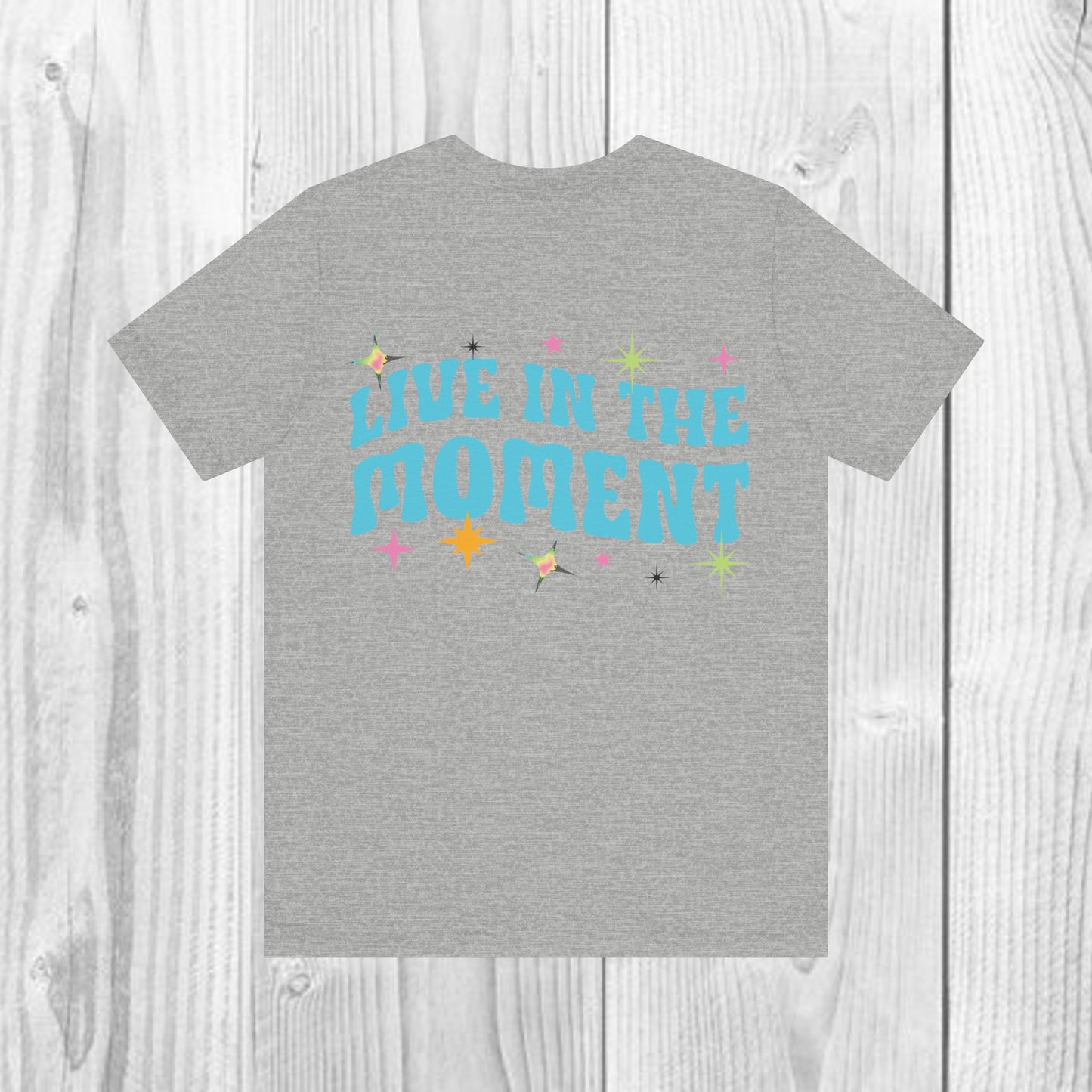 SolLingo Live in the Moment Adult Unisex Jersey Short Sleeve Tee in 9 colors