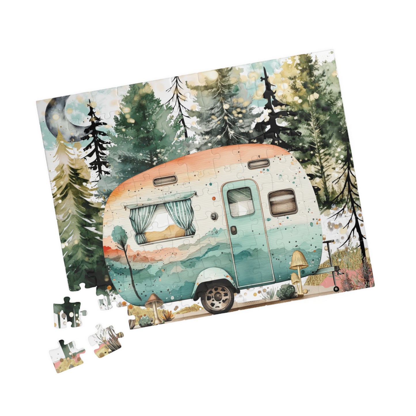 Puzzle- Retro Camper (110, 252, 520, 1014-piece)