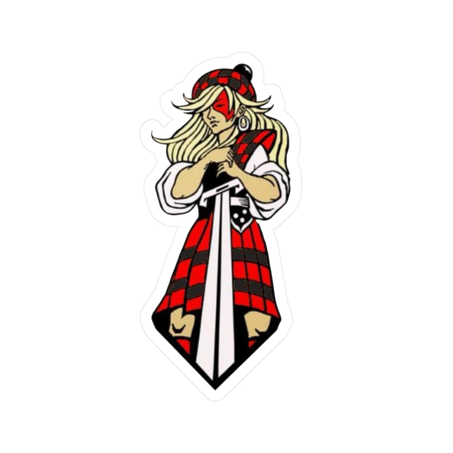 Glasgow Highlanders Girl Kiss-Cut Vinyl Decal in 4 sizes