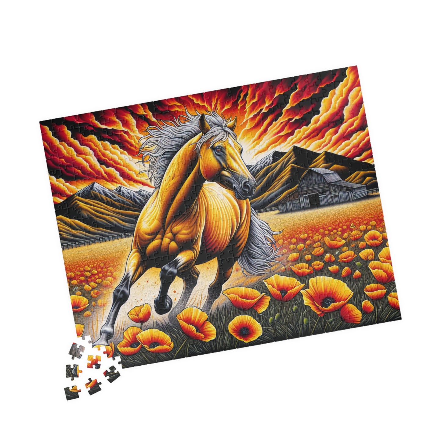 Puzzle- Palomino and Poppy (110, 252, 520, 1014-piece)