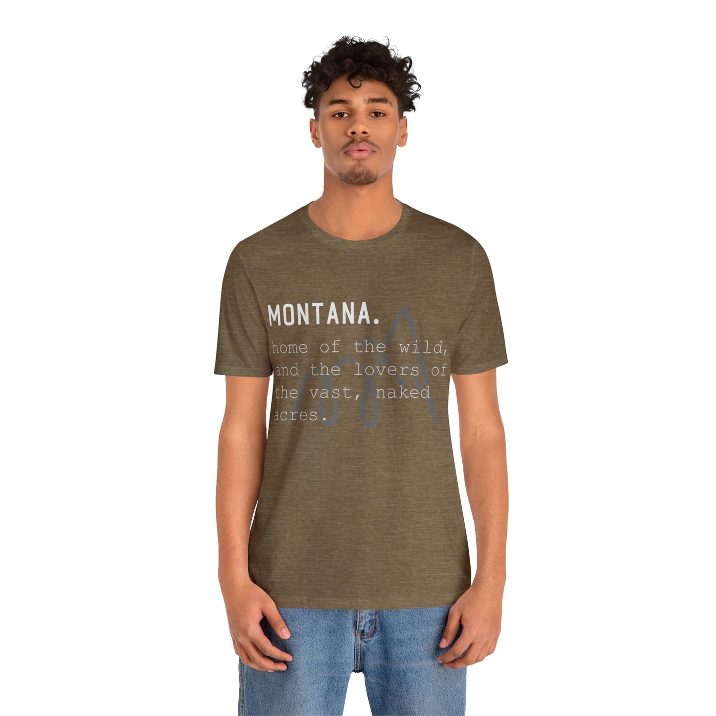 Naked Acres Montana Adult Unisex Jersey Short Sleeve Tee in 9 colors