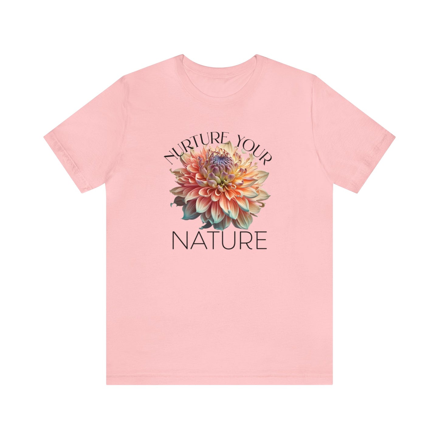 SolLingo Tee Nurture Your Nature Adult Unisex Jersey Short Sleeve Tee in 16 Colors