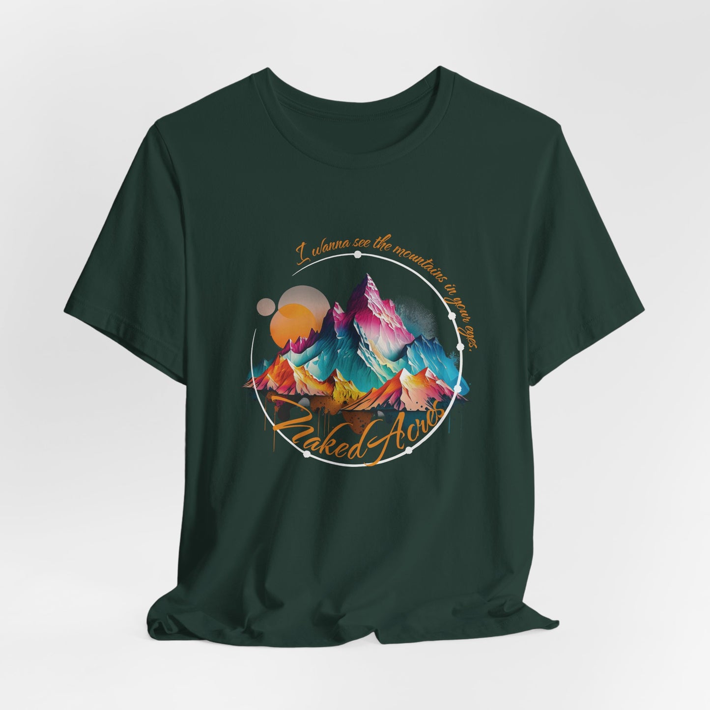 I Wanna See the Mountains in Your Eyes Adult Unisex Jersey Short Sleeve Tee