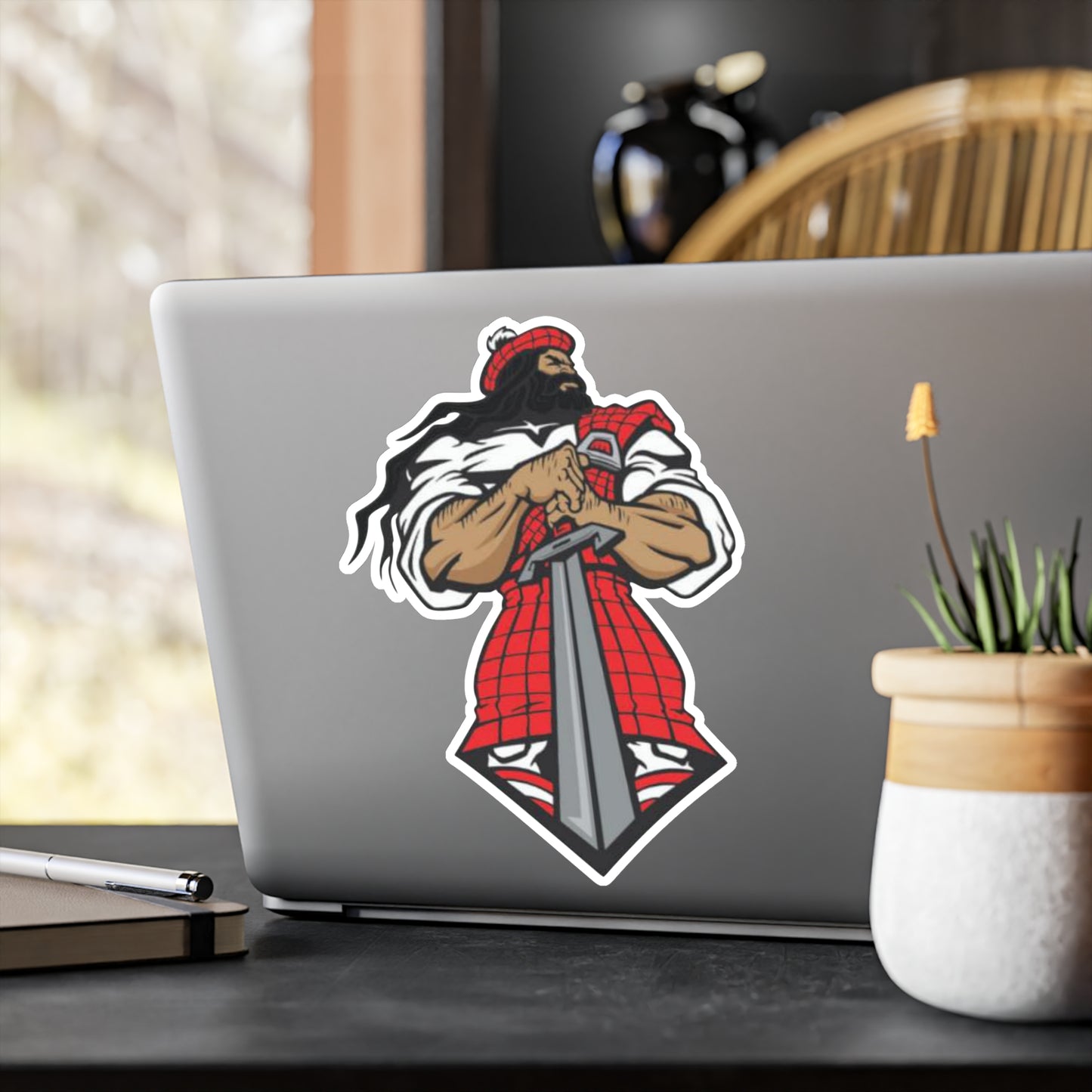 Glasgow Highlanders Guy Kiss-Cut Vinyl Decal in 4 sizes