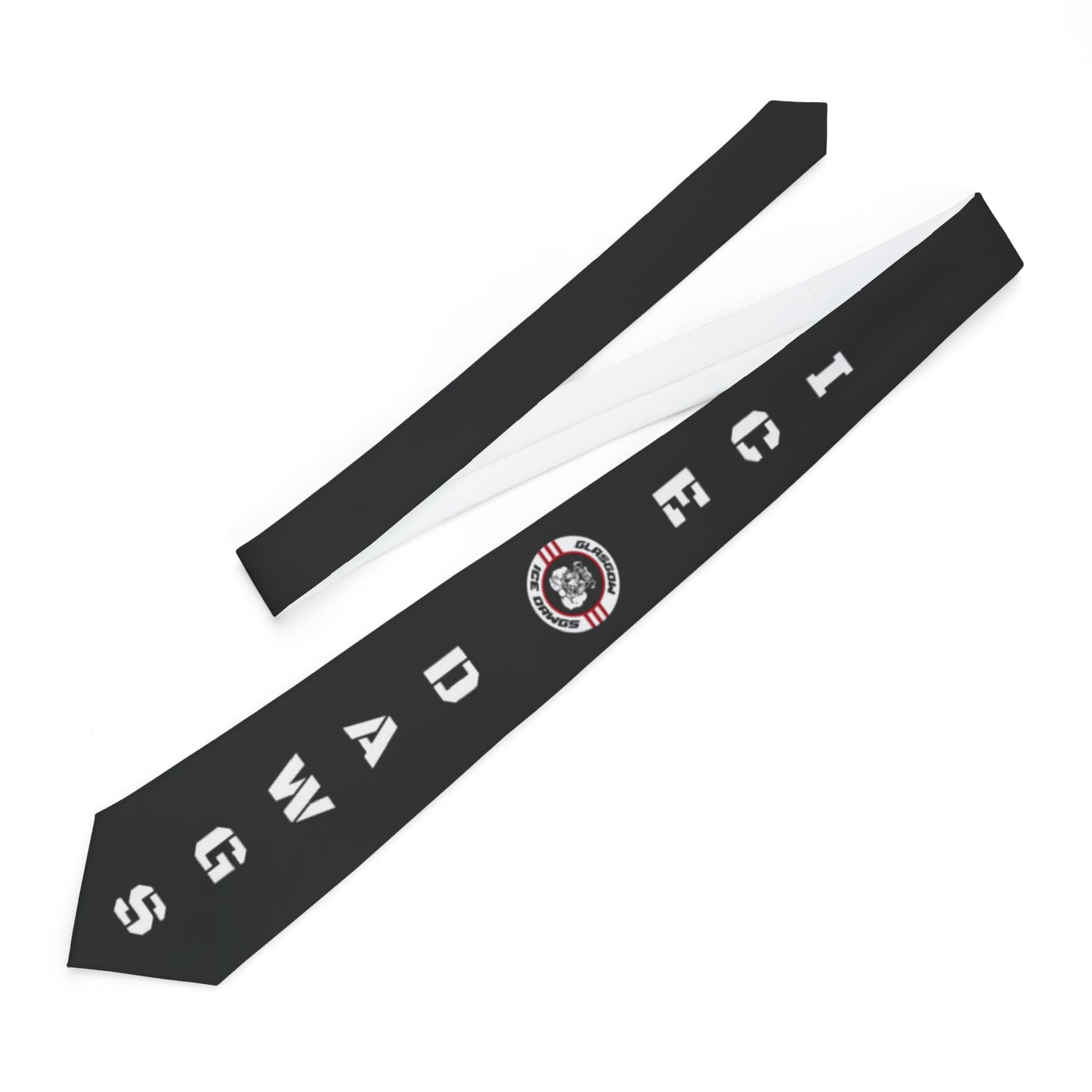 Glasgow Ice Dawgs Name and Logo Necktie