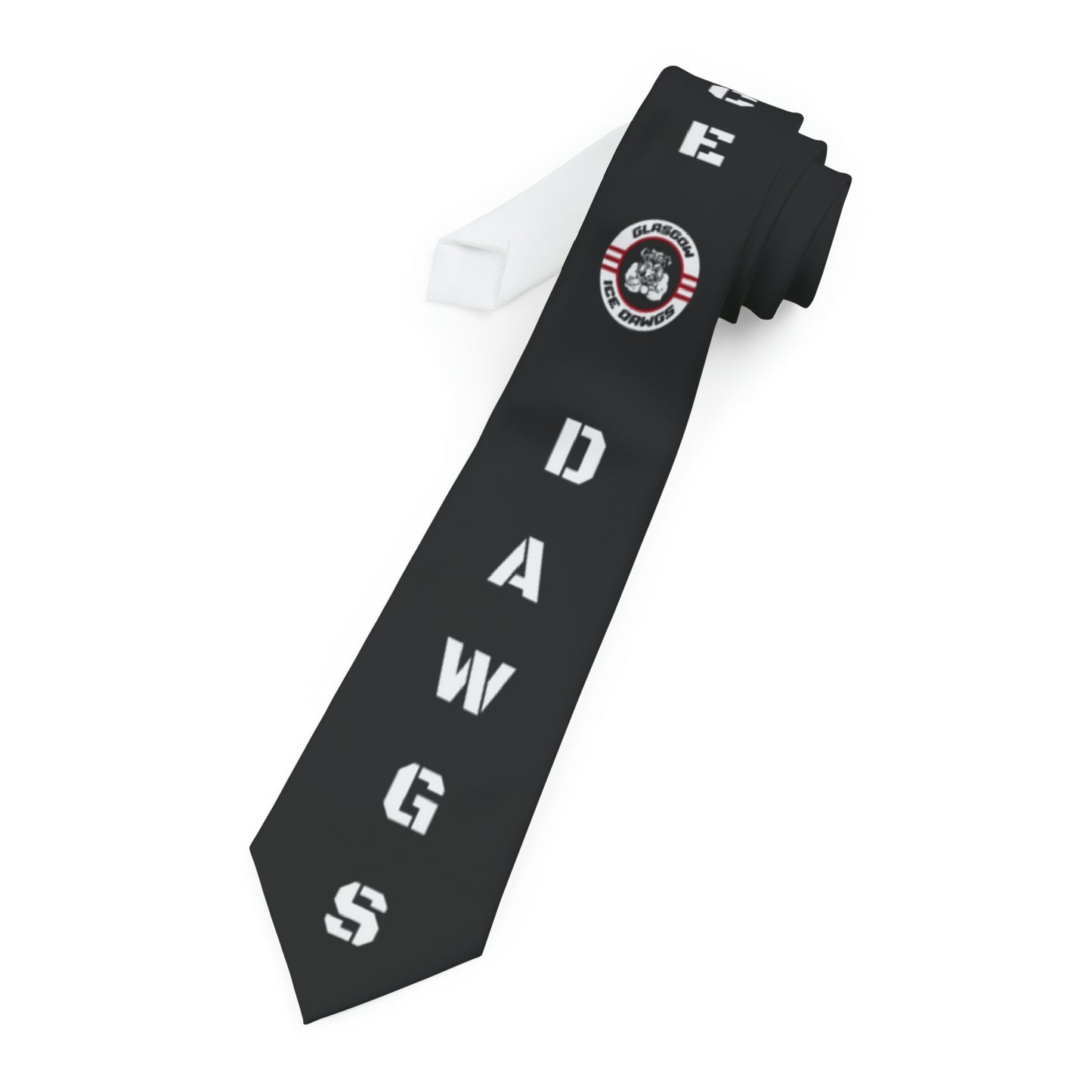 Glasgow Ice Dawgs Name and Logo Necktie