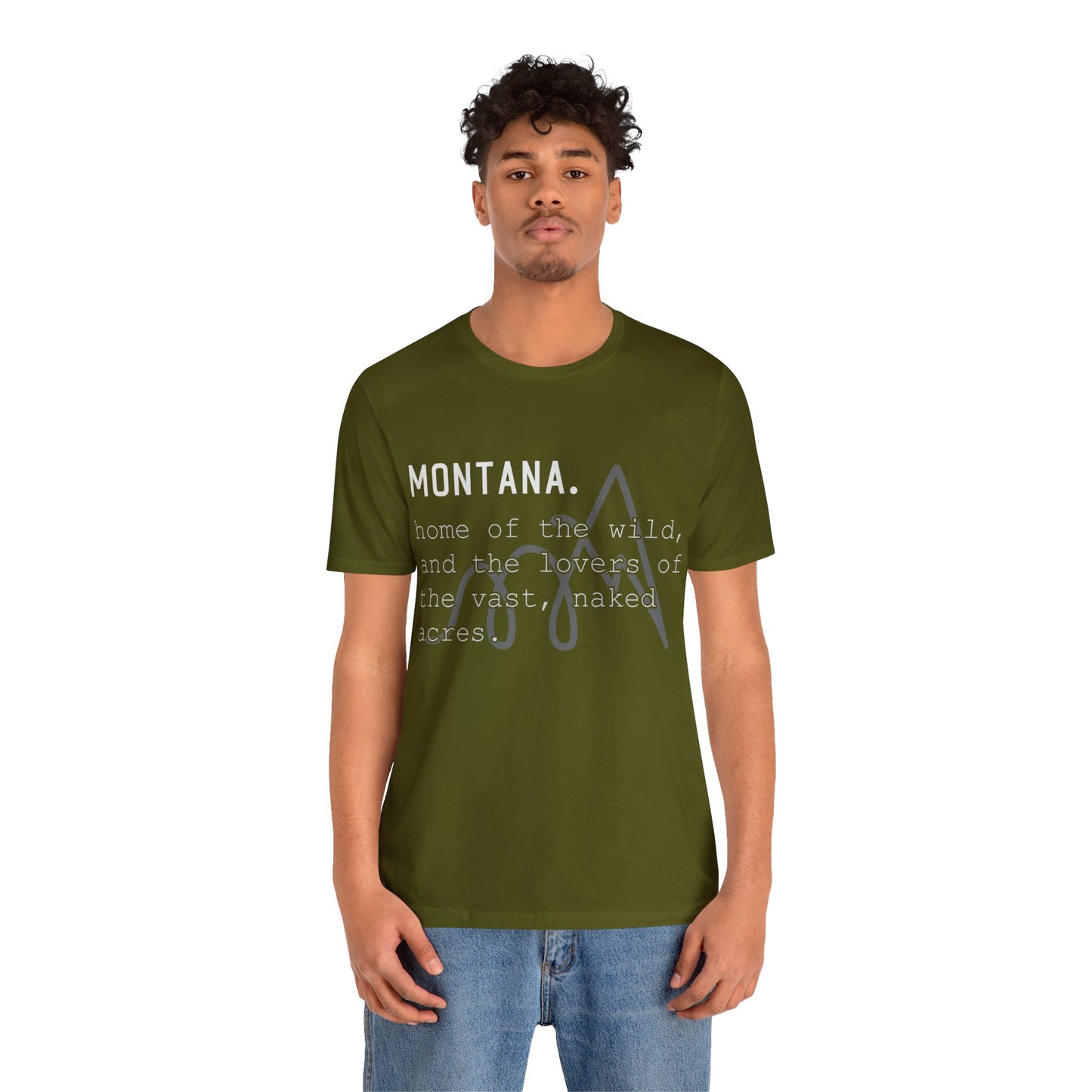 Naked Acres Montana Adult Unisex Jersey Short Sleeve Tee in 9 colors