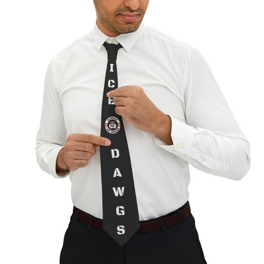 Glasgow Ice Dawgs Name and Logo Necktie