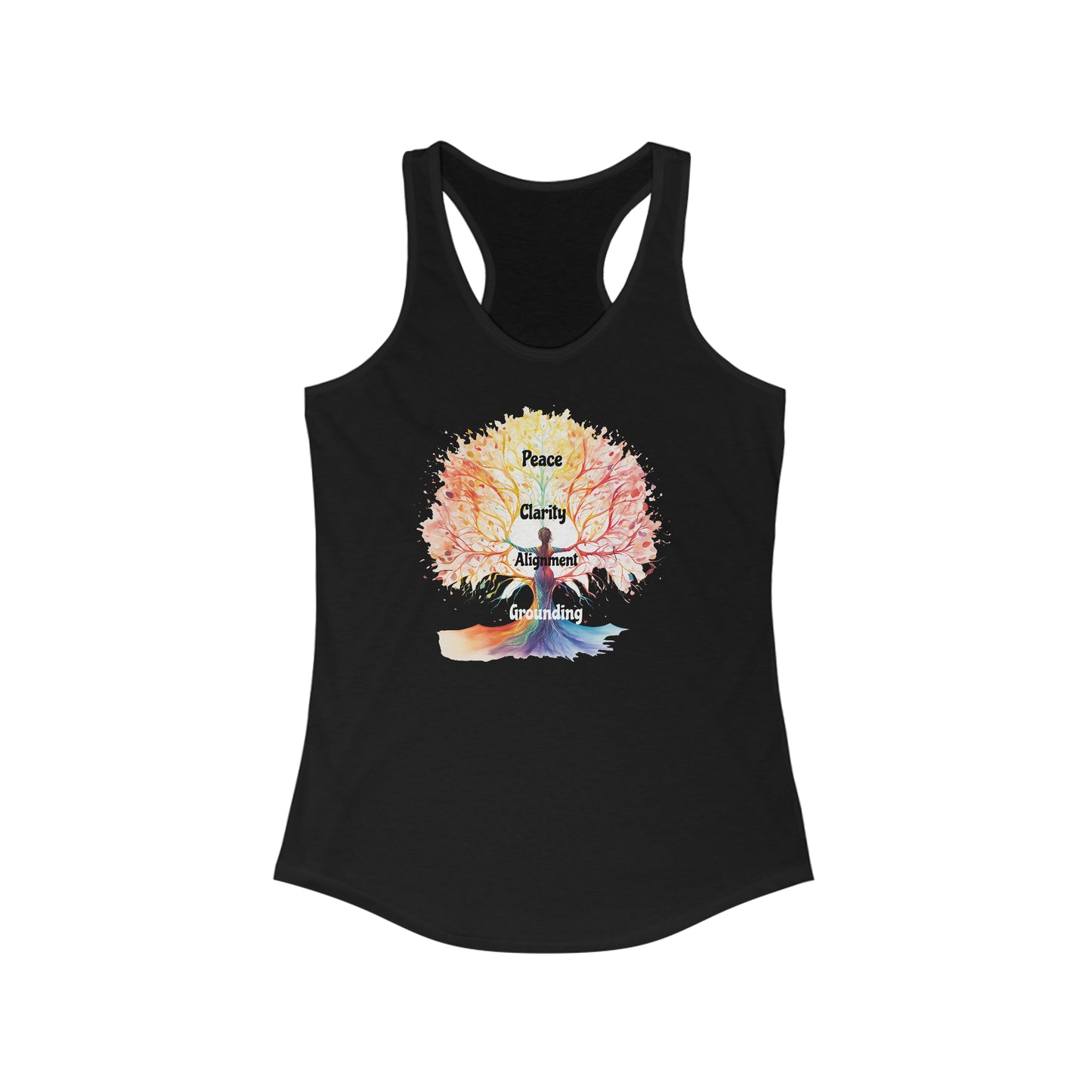 SolLingo Grounding Women's Tree Women's Ideal Racerback Tank