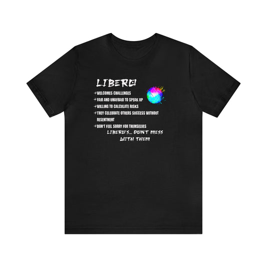 Fun For Everyone Libero Character Unisex Jersey Short Sleeve Tee Assorted Colors