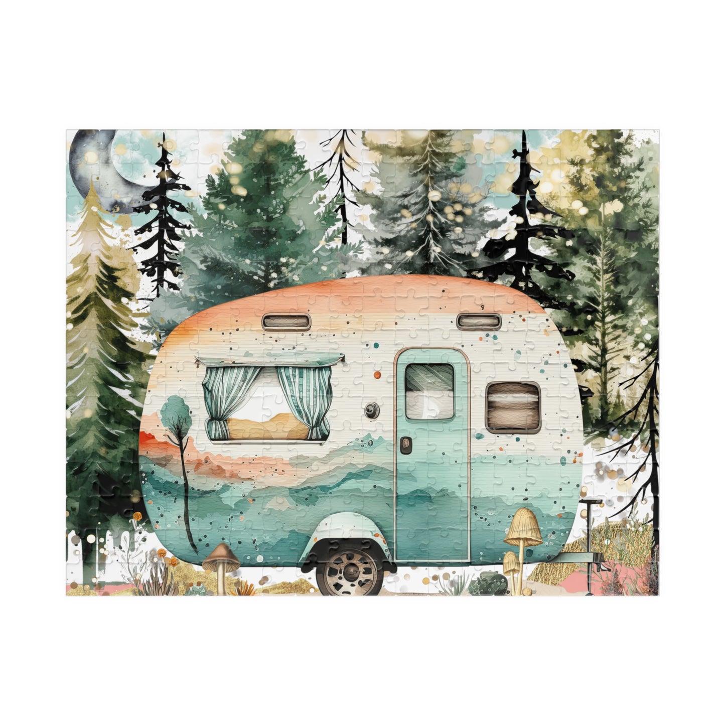 Puzzle- Retro Camper (110, 252, 520, 1014-piece)