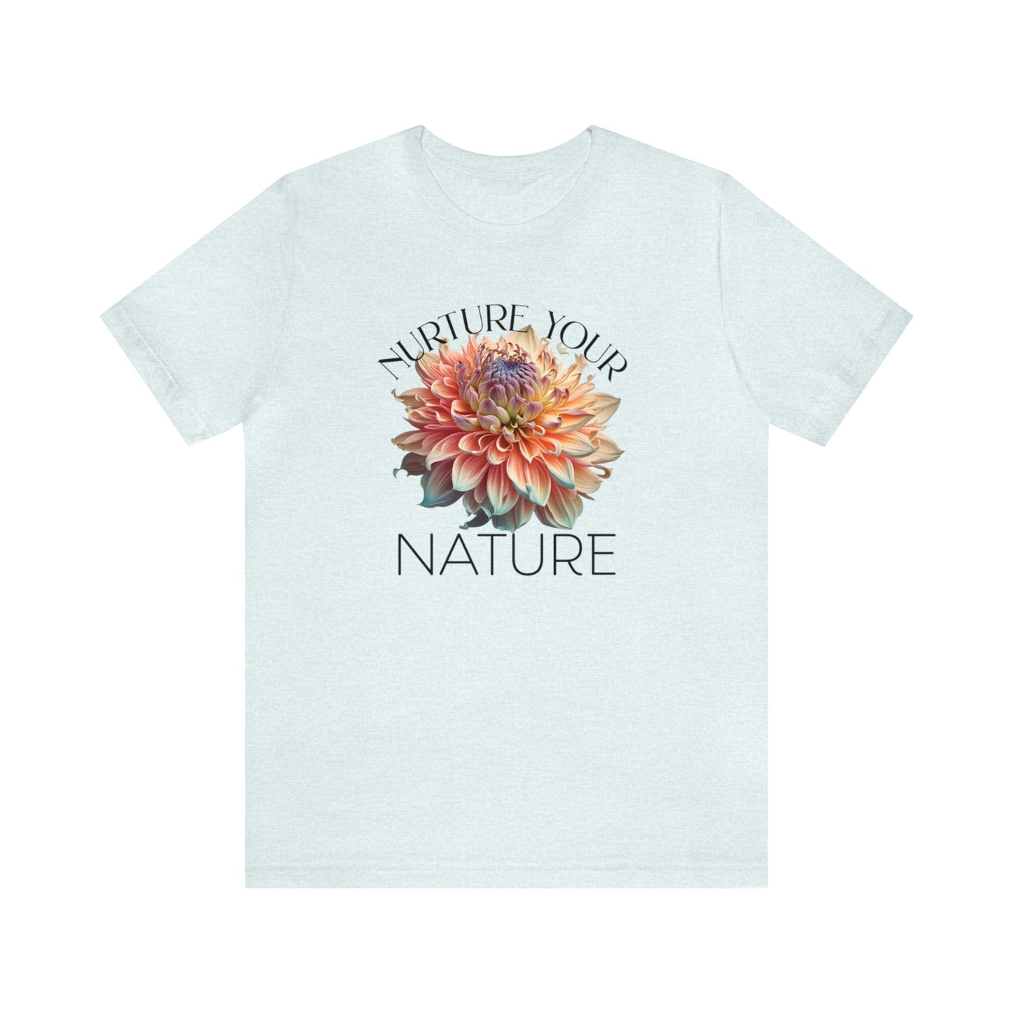 SolLingo Tee Nurture Your Nature Adult Unisex Jersey Short Sleeve Tee in 16 Colors