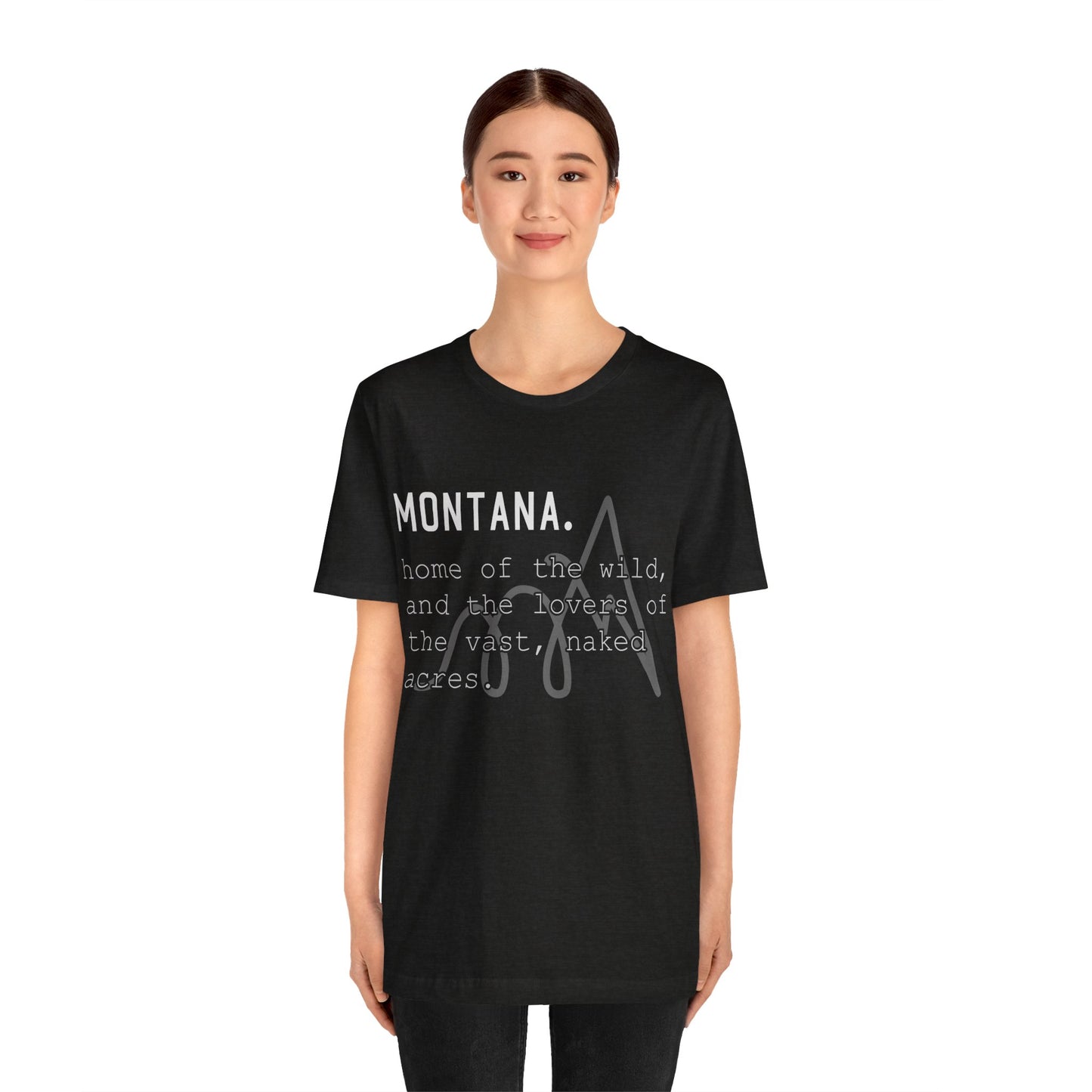 Naked Acres Montana Adult Unisex Jersey Short Sleeve Tee in 9 colors