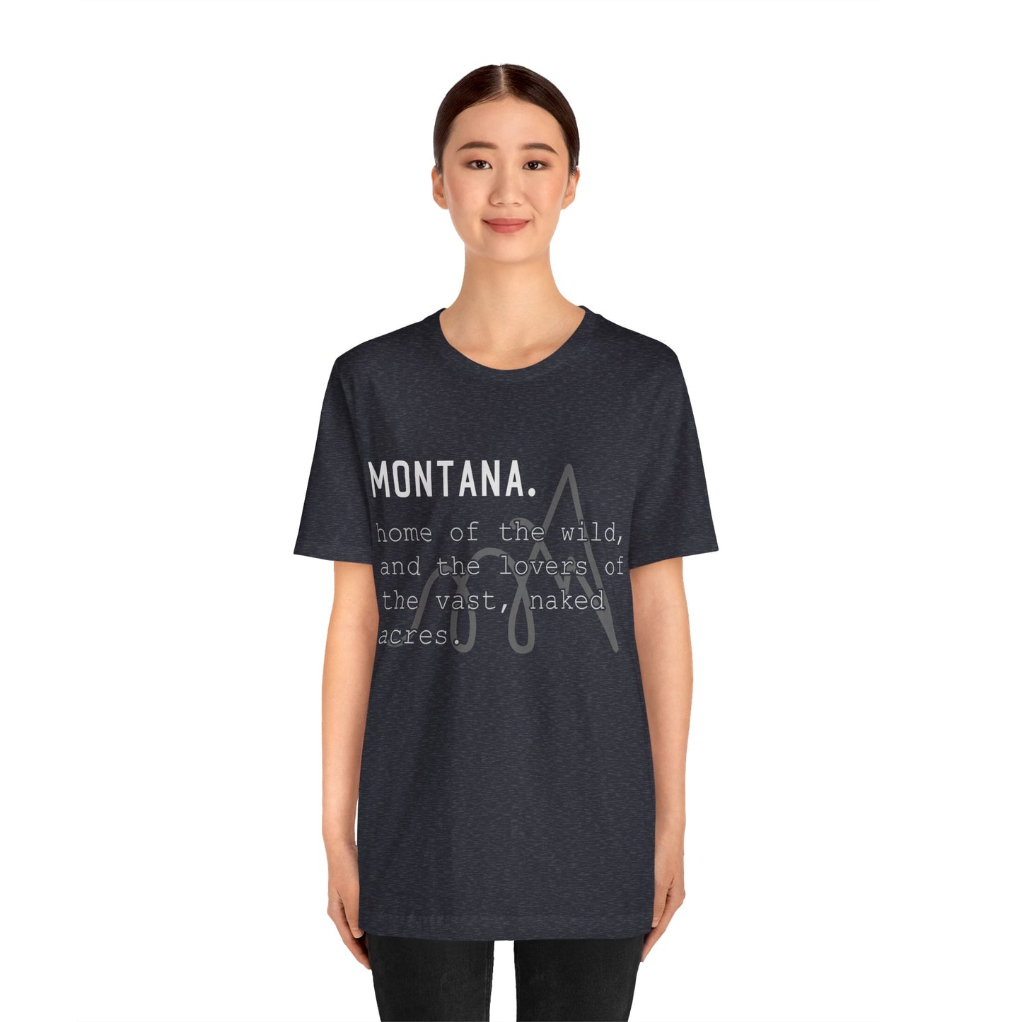 Naked Acres Montana Adult Unisex Jersey Short Sleeve Tee in 9 colors