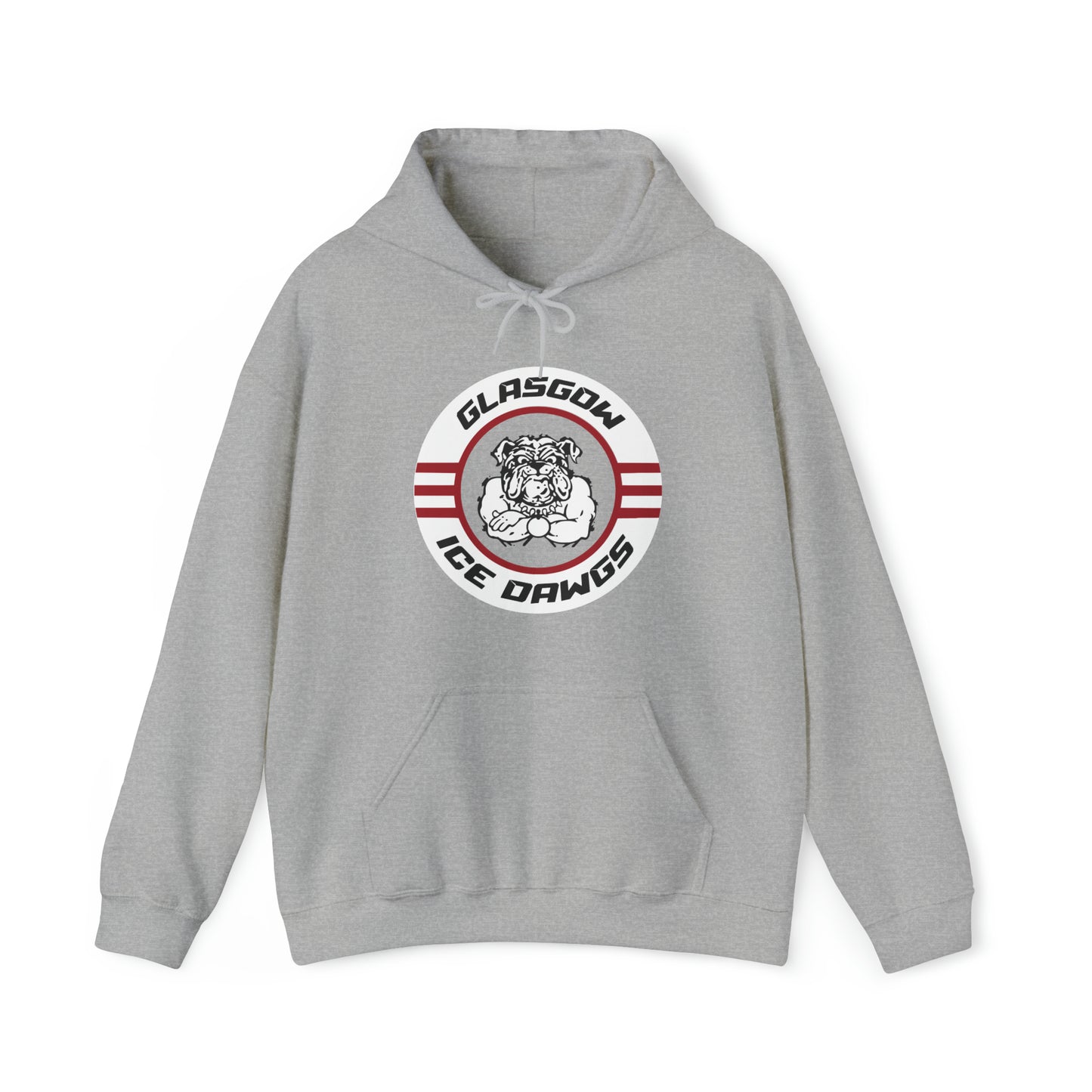 Glasgow Ice Dawgs Adult Unisex Heavy Blend™ Hooded Sweatshirt in Black, White, or Grey