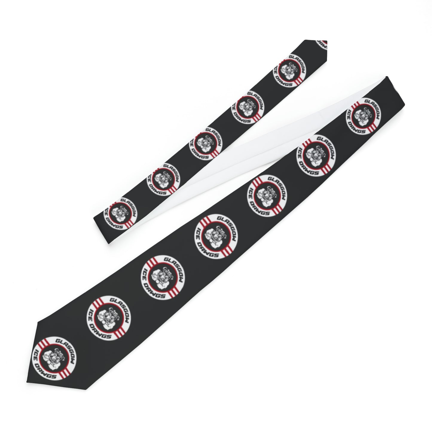 Glasgow Ice Dawgs Black Logo Necktie