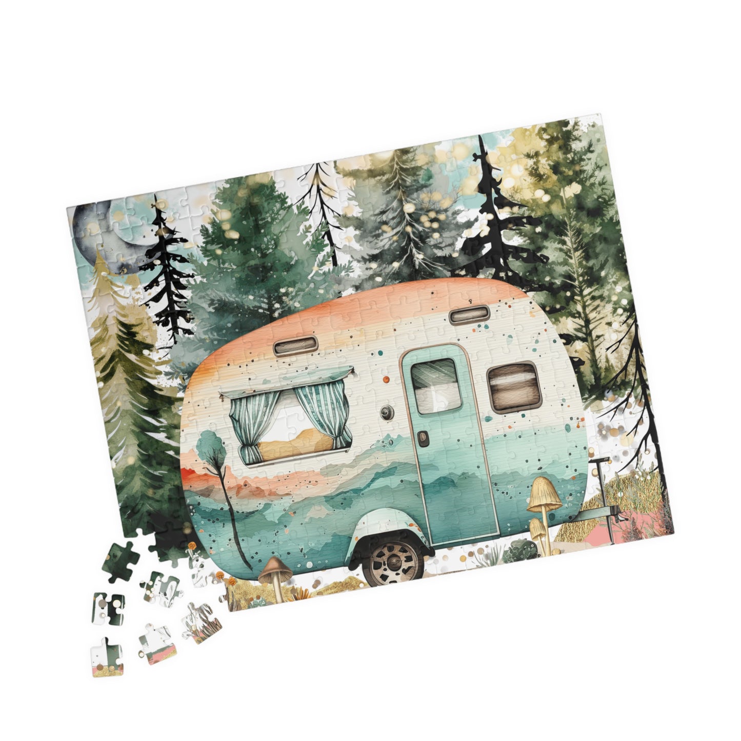 Puzzle- Retro Camper (110, 252, 520, 1014-piece)