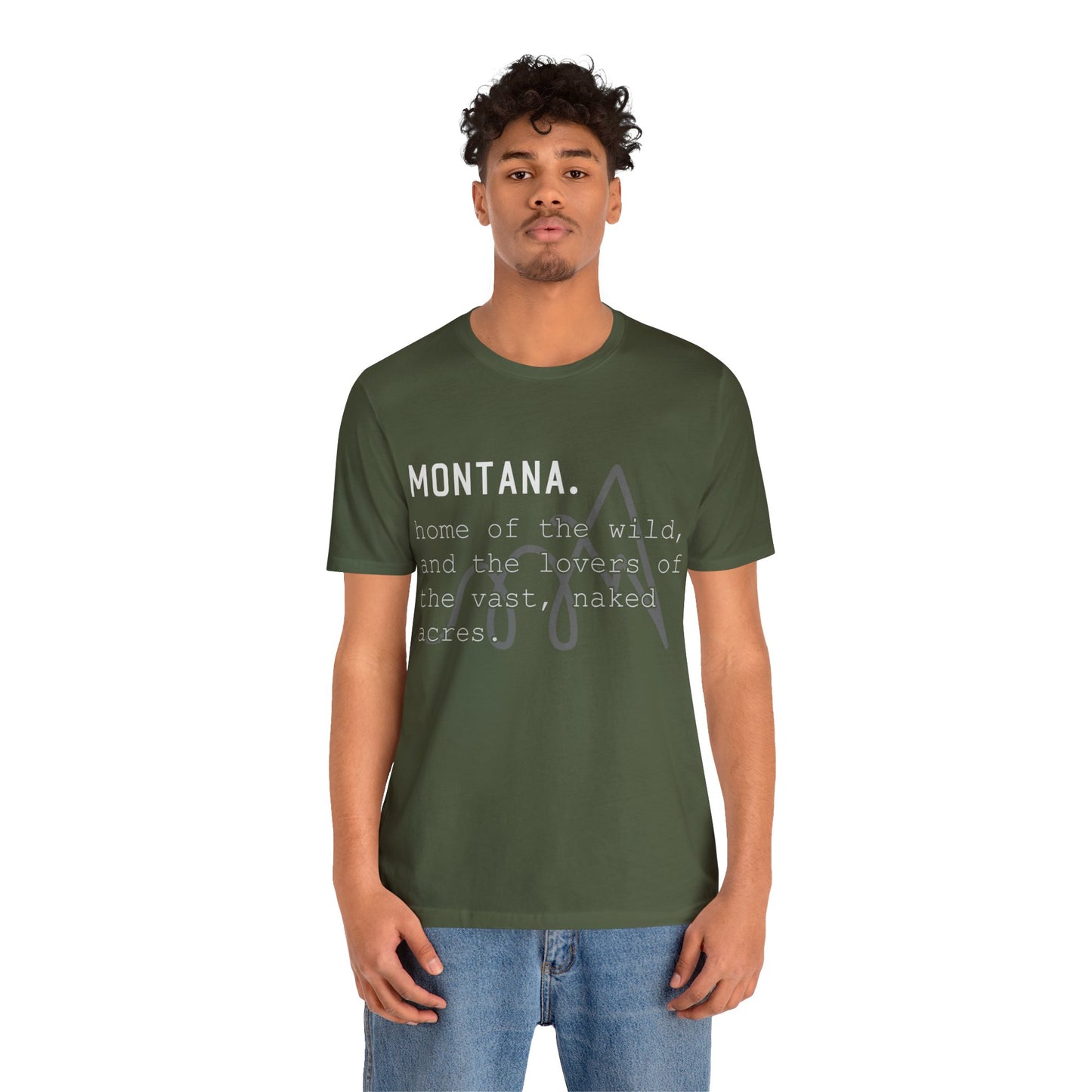 Naked Acres Montana Adult Unisex Jersey Short Sleeve Tee in 9 colors