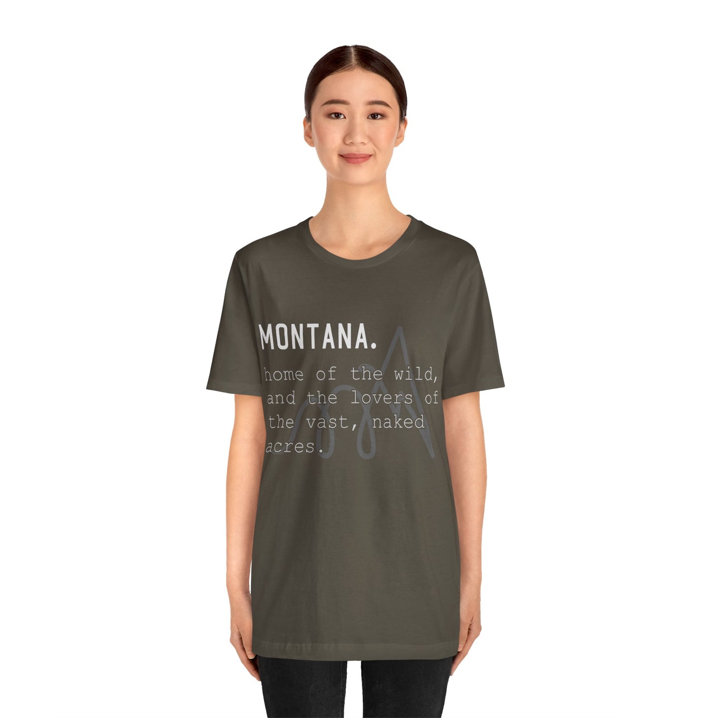 Naked Acres Montana Adult Unisex Jersey Short Sleeve Tee in 9 colors