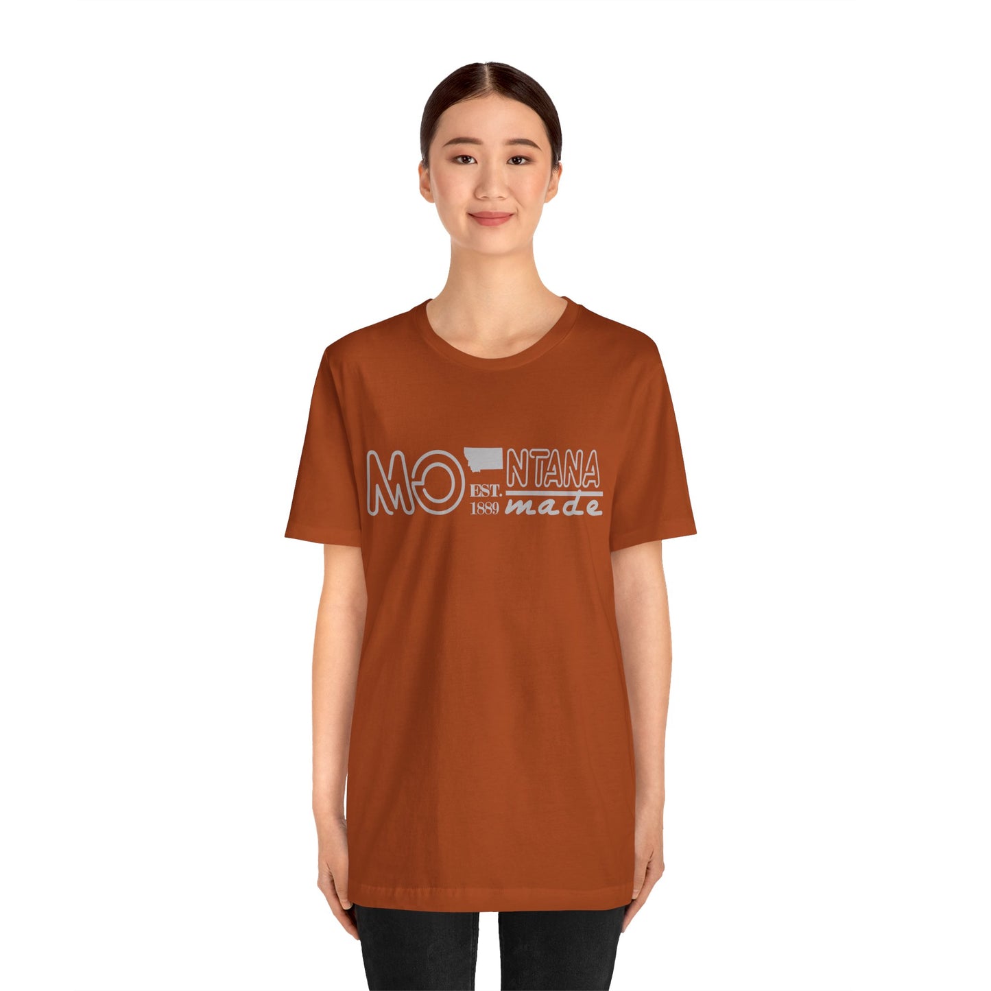 Naked Acres Montana Made 1889 Adult Unisex Jersey Short Sleeve Tee in 8 colors