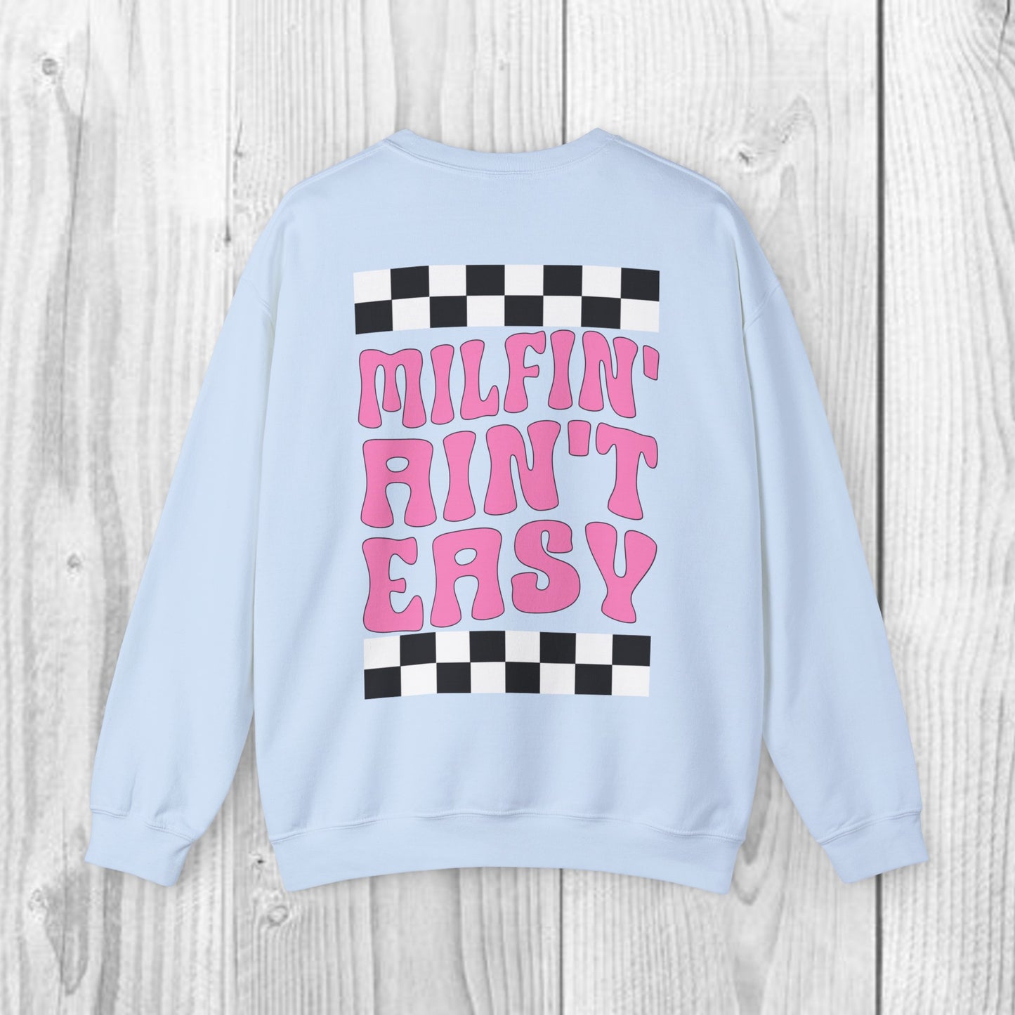 Sol Lingo Milfin' Ain't Easy Adult Unisex Heavy Blend™ Crewneck Sweatshirt in 7 colors