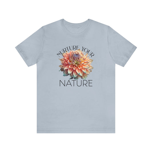 SolLingo Tee Nurture Your Nature Adult Unisex Jersey Short Sleeve Tee in 16 Colors