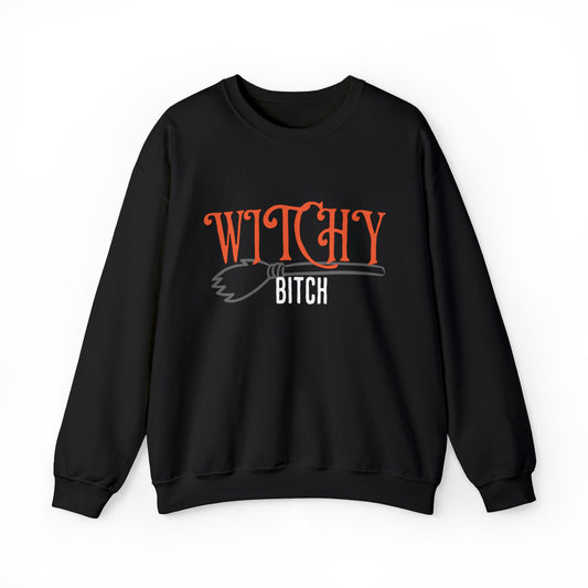 SolLingo Crew Witchy Bitch Adult Unisex Crewneck Sweatshirt