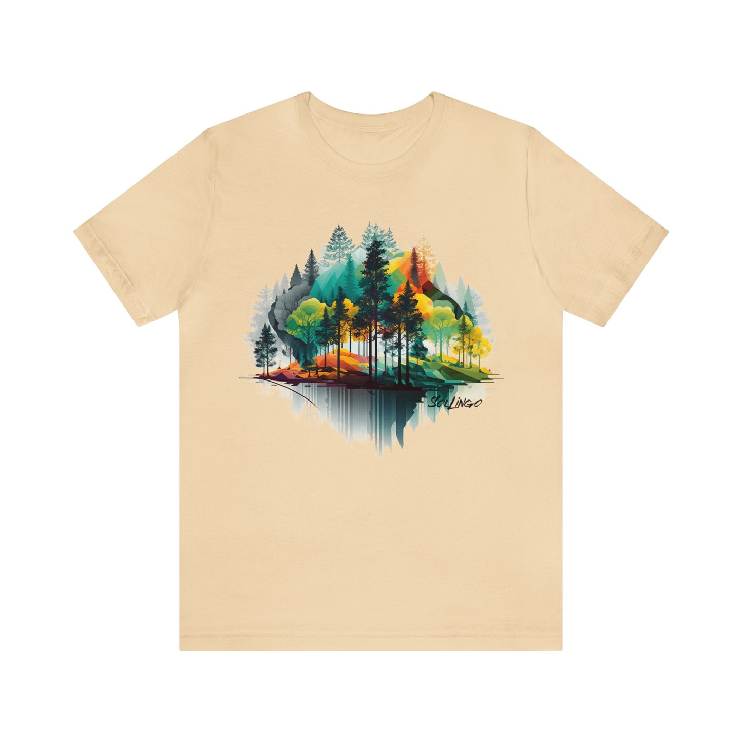 SolLingo Tee Bright Forrest Adult Unisex Jersey Short Sleeve Tee in 11 colors