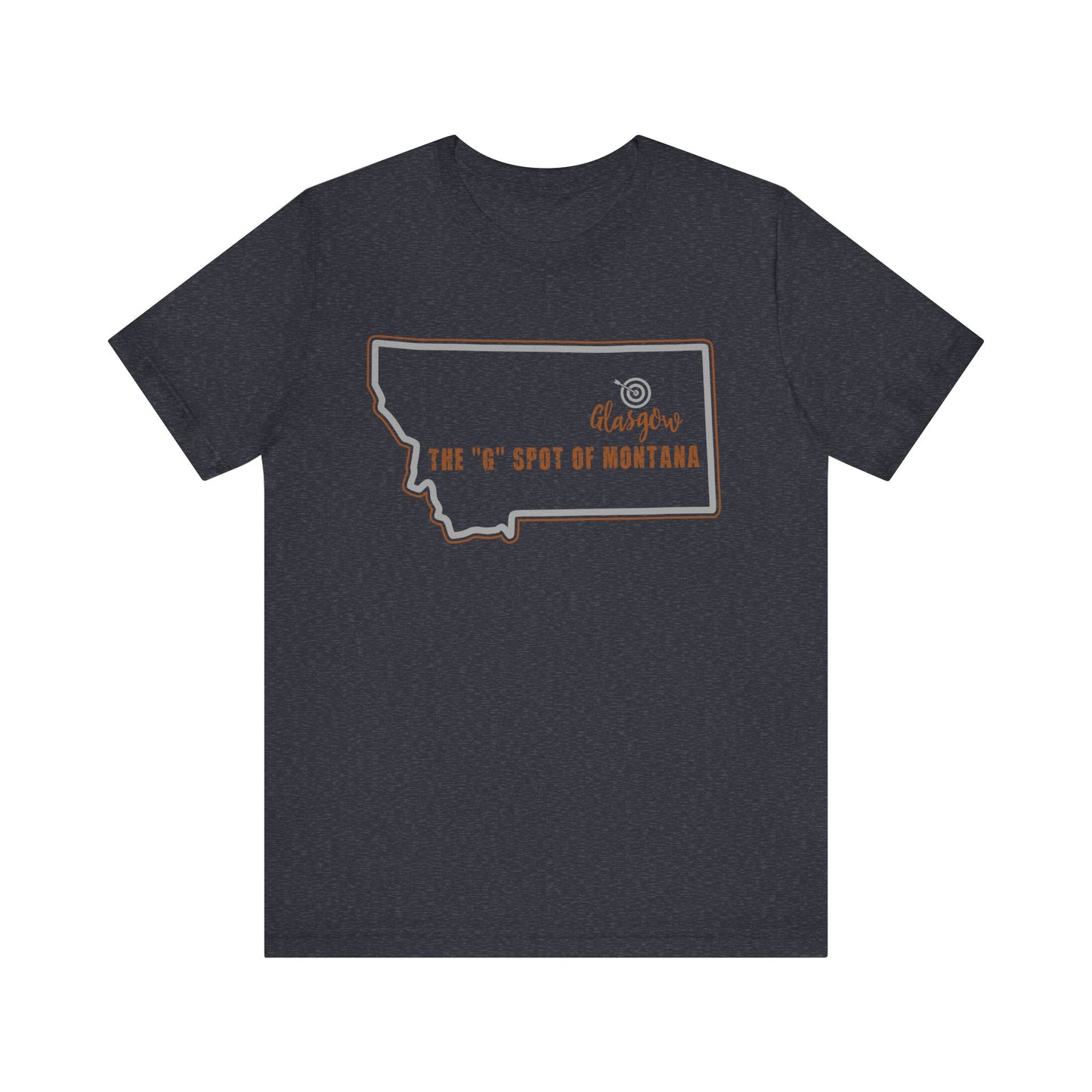 Naked Acres The "G" spot of Montana Adult Unisex Jersey Short Sleeve Tee in 12 colors