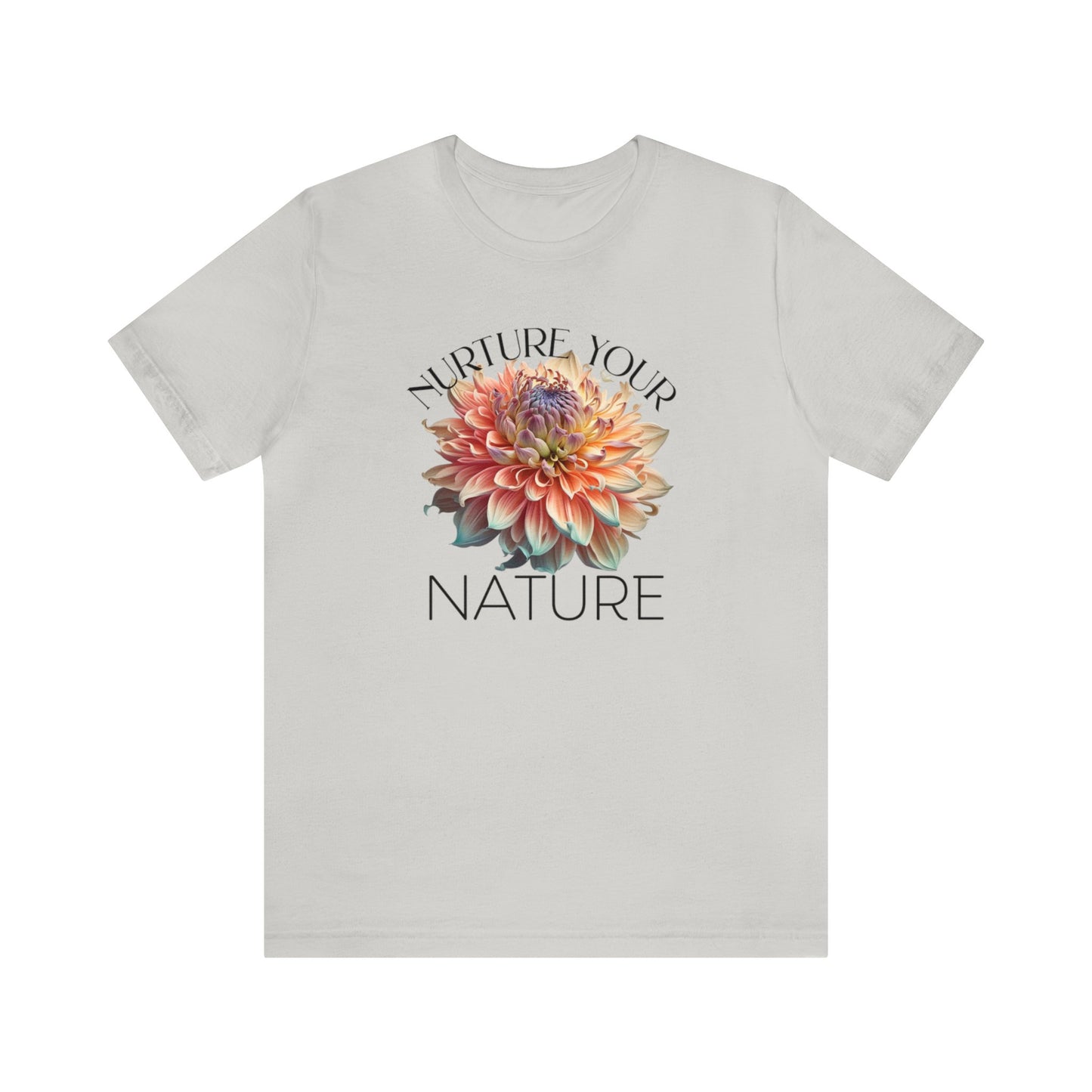 SolLingo Tee Nurture Your Nature Adult Unisex Jersey Short Sleeve Tee in 16 Colors