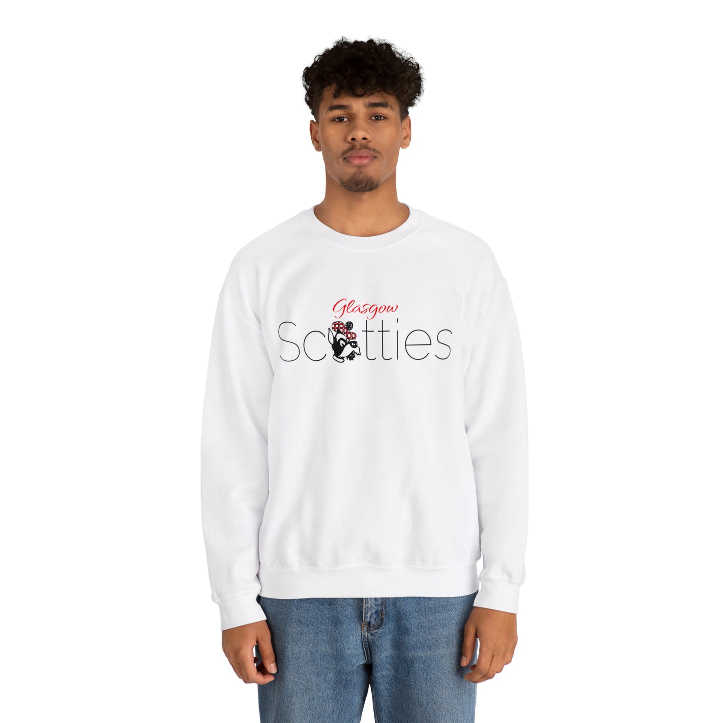 Glasgow Scotties Unisex Heavy Blend™ Crewneck Sweatshirt in White