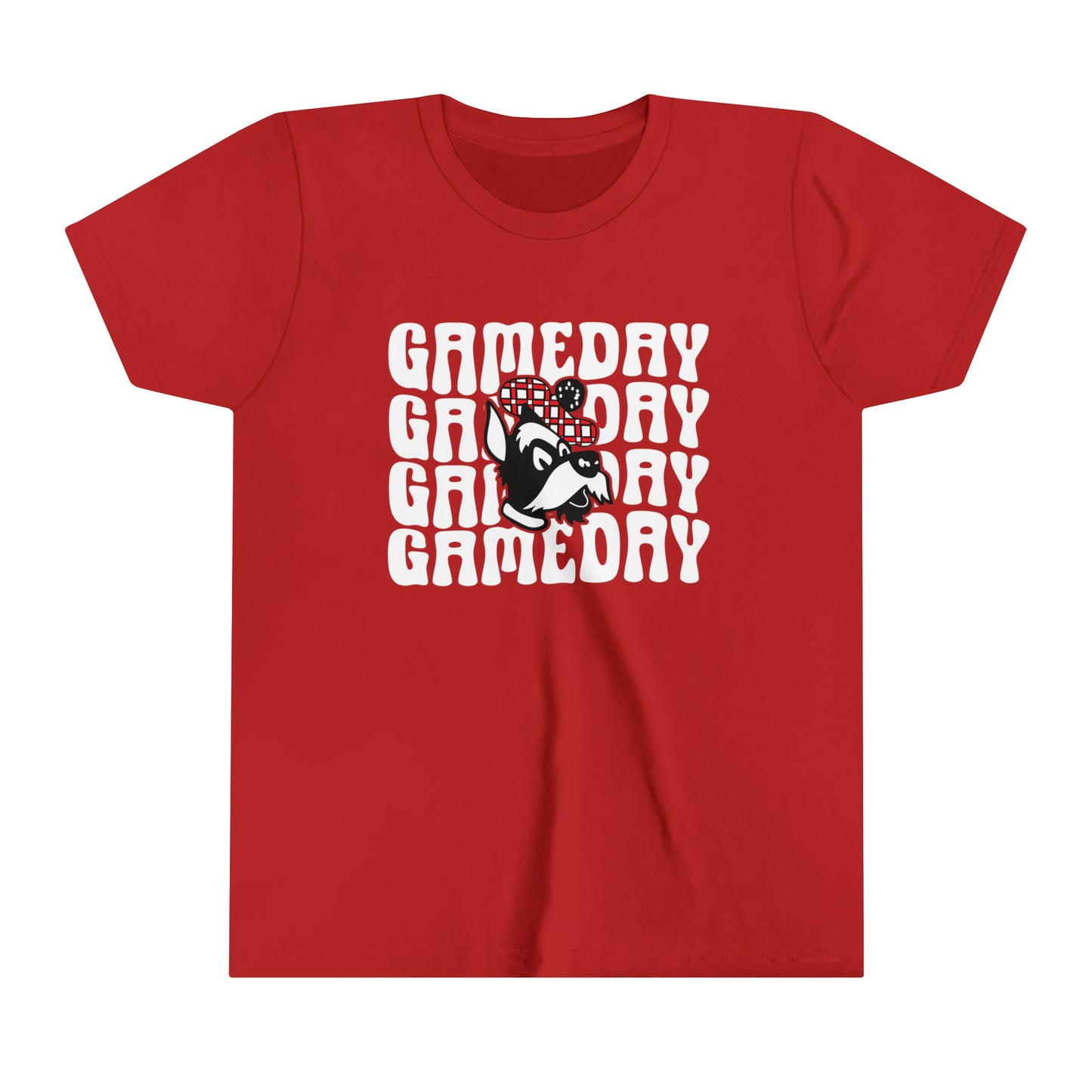 Glasgow Scotties Gameday Youth Short Sleeve Tee in Red, Black, or Grey