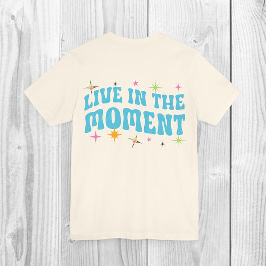 SolLingo Live in the Moment Adult Unisex Jersey Short Sleeve Tee in 9 colors