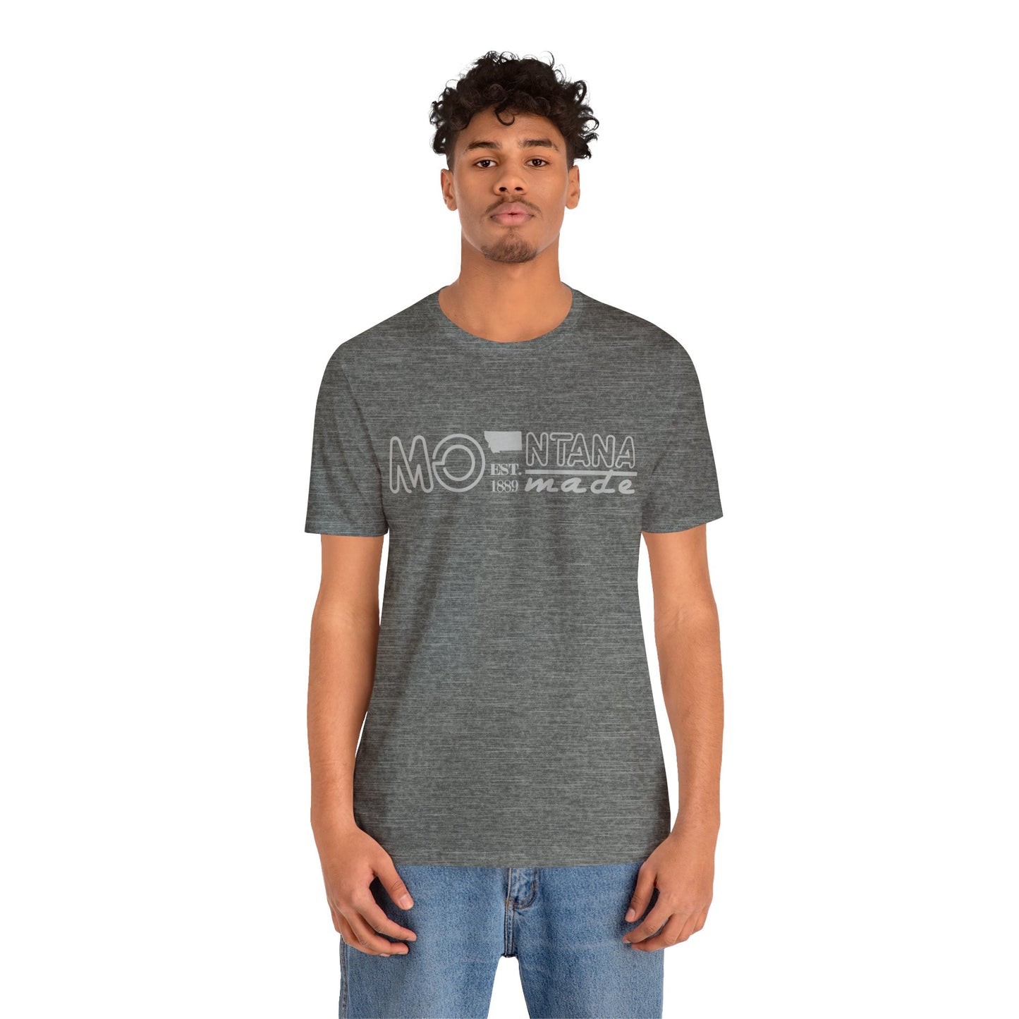 Naked Acres Montana Made 1889 Adult Unisex Jersey Short Sleeve Tee in 8 colors