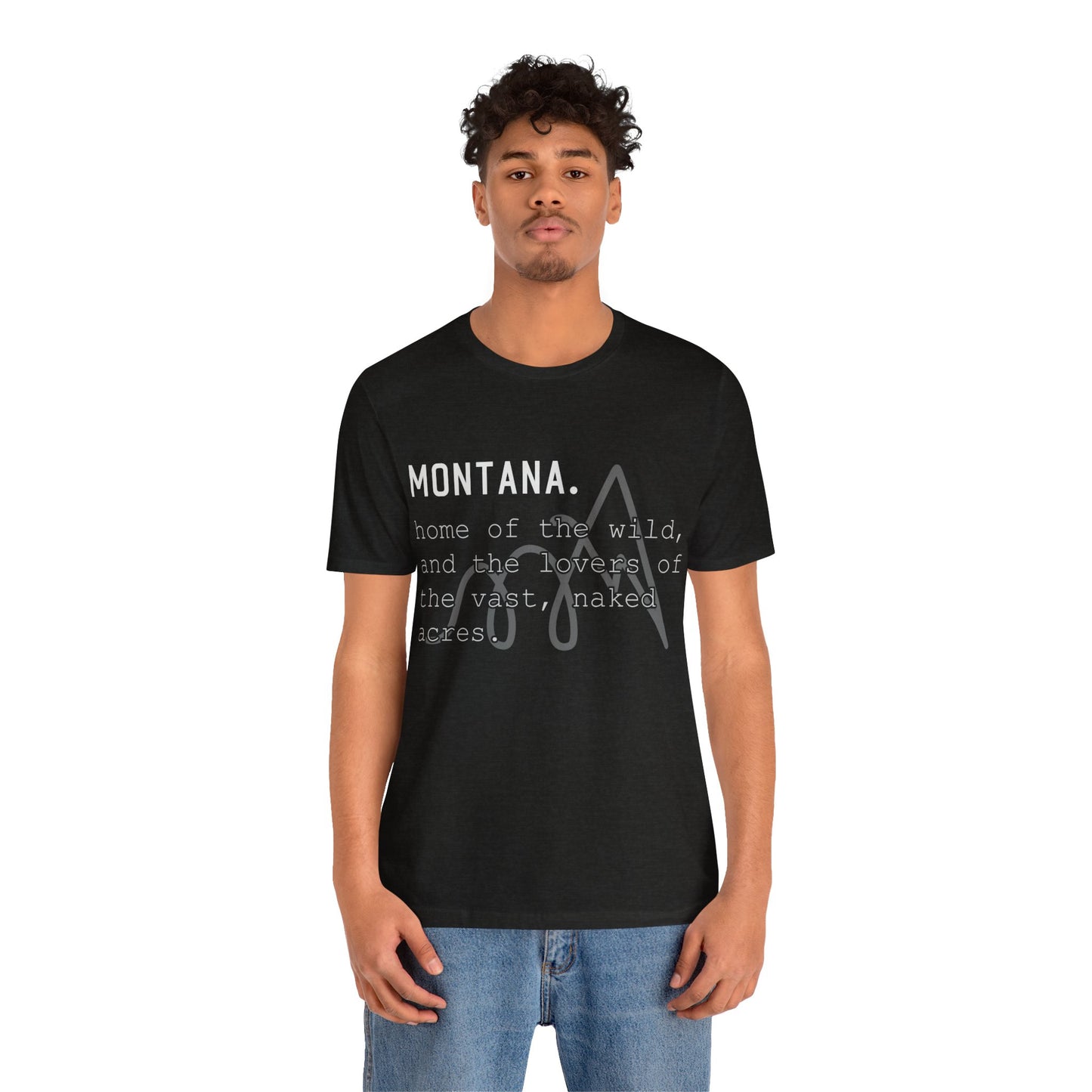 Naked Acres Montana Adult Unisex Jersey Short Sleeve Tee in 9 colors