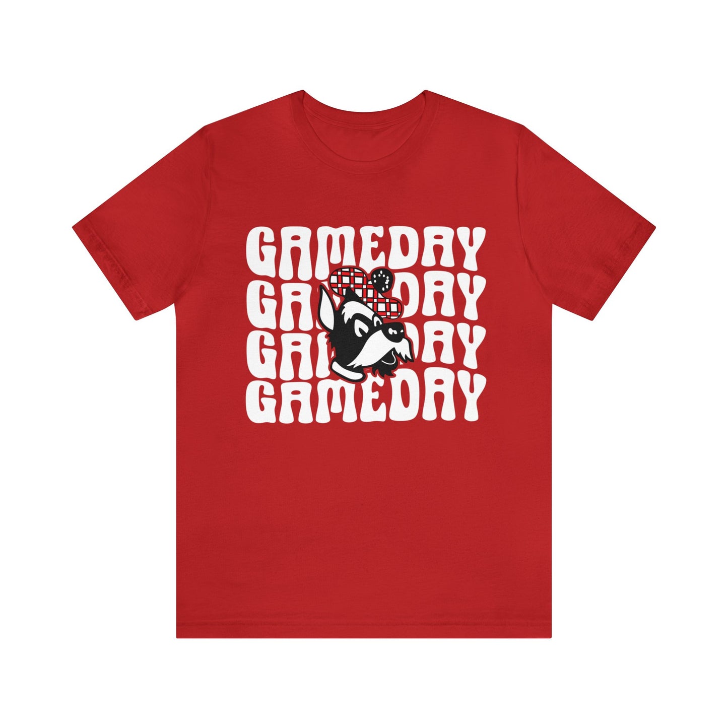 Glasgow Scotties Gameday Tee Adult Unisex Jersey Short Sleeve Tee in Black, Red, or Grey