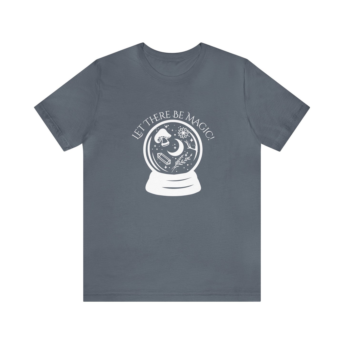 SolLingo Let There Be Magic Adult Unisex Jersey Short Sleeve Tee in Black, Steel Blue, Army, Dark Grey Heather or Heather Navy