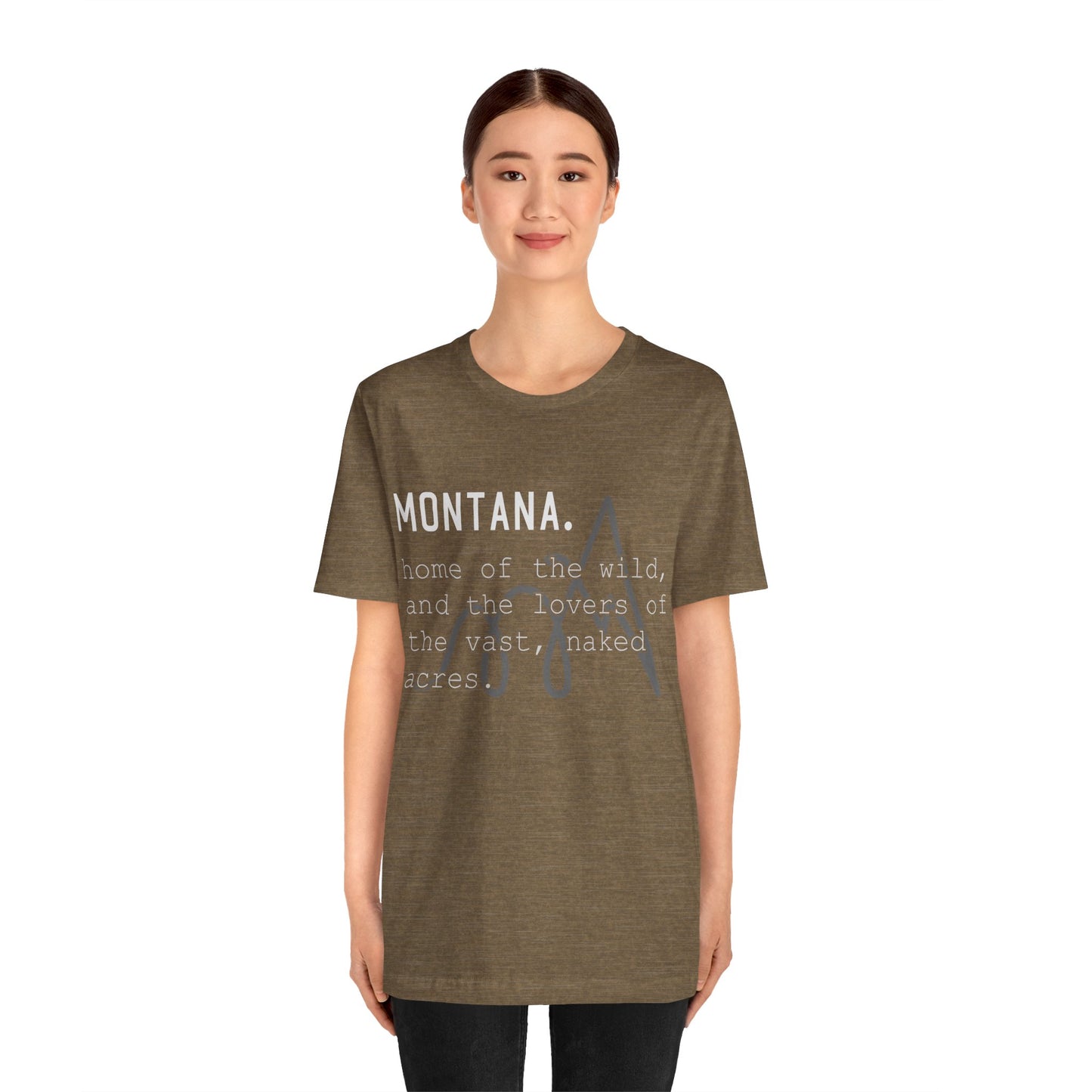 Naked Acres Montana Adult Unisex Jersey Short Sleeve Tee in 9 colors